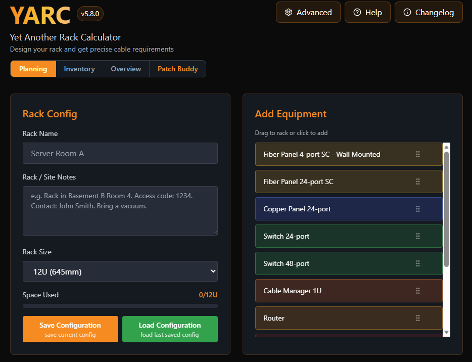 Screenshot 4 of YARC — Yet Another Rack Calculator