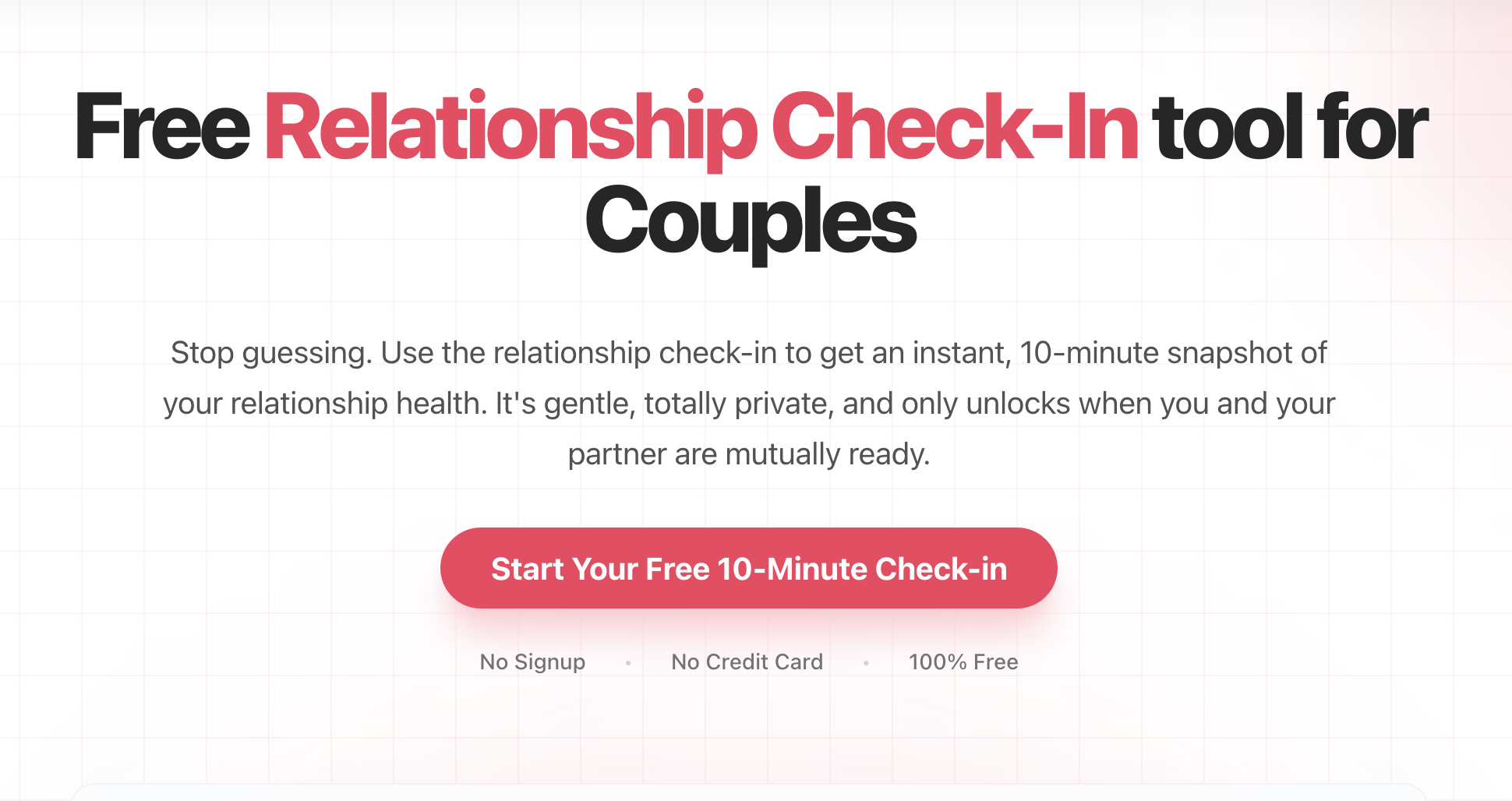 Screenshot 1 of Relationship Check-In