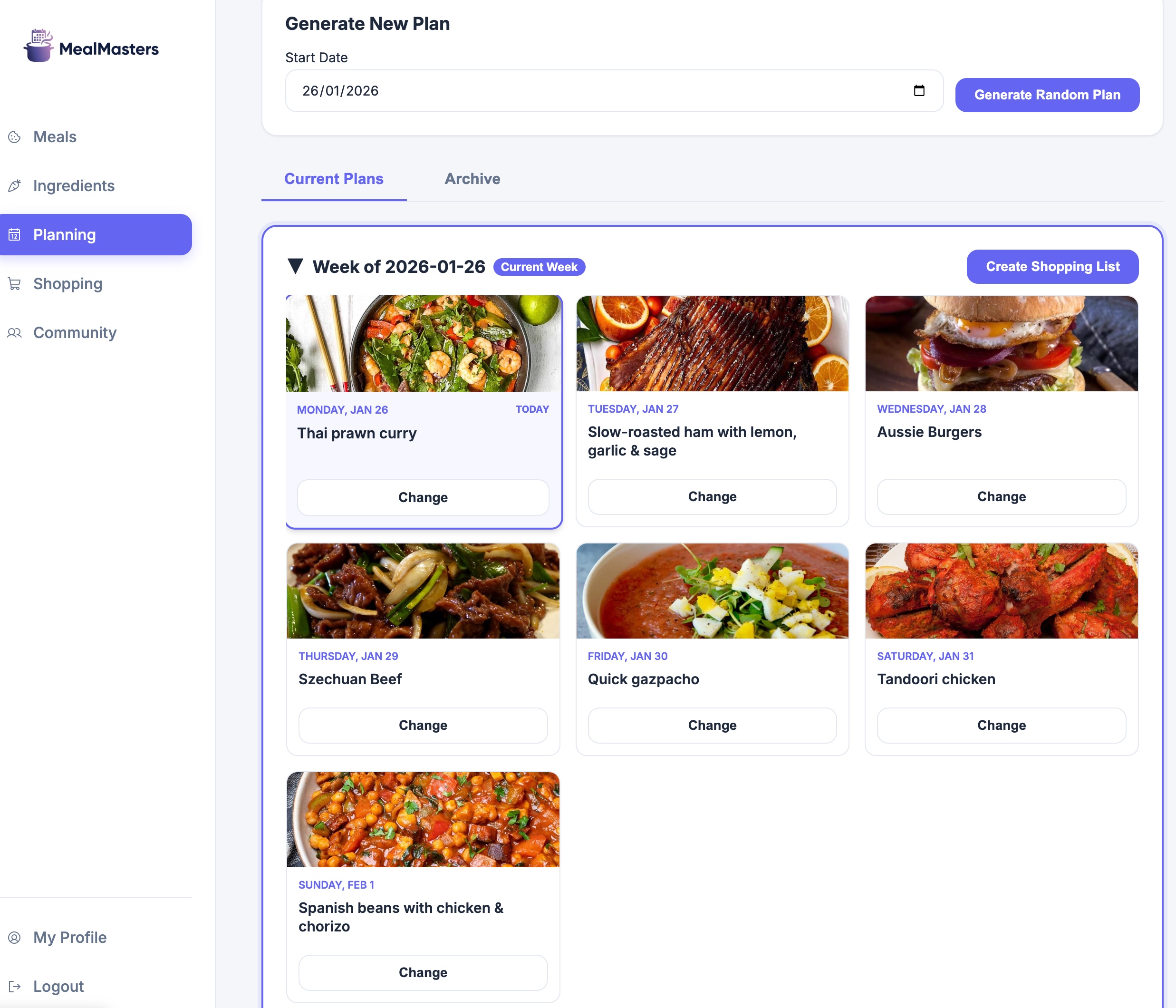 Screenshot 1 of MealMasters