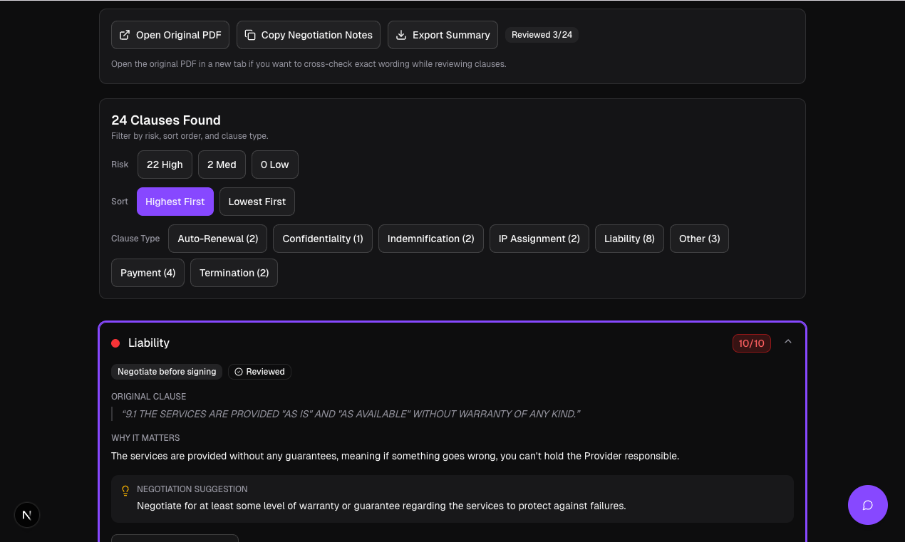 Screenshot 2 of Clausibly