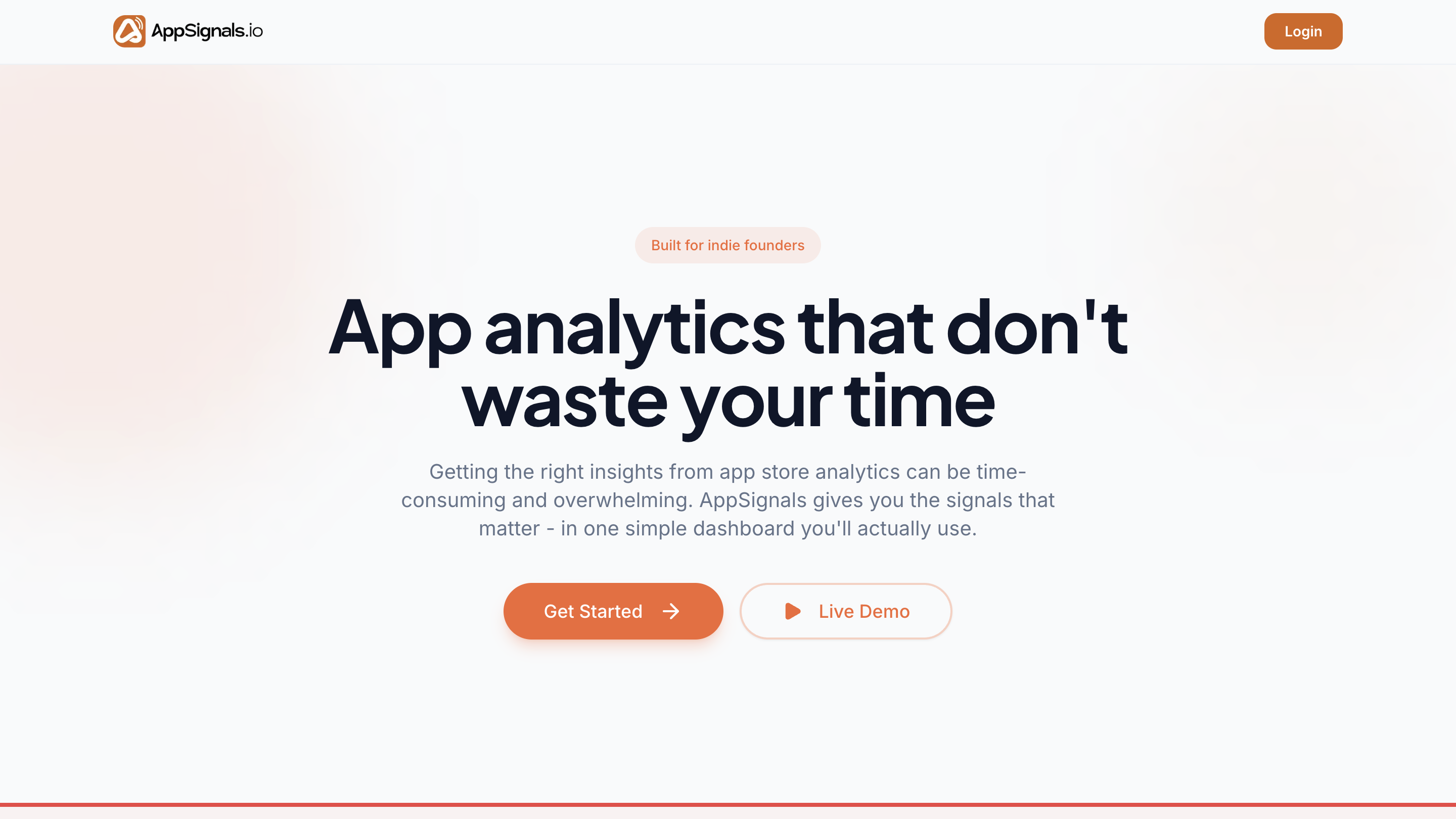 Screenshot 1 of App Signals