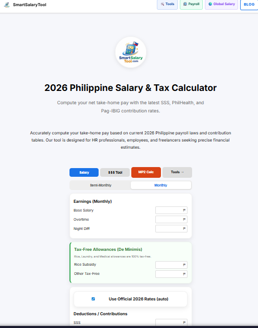 Screenshot 1 of SmartSalaryTool