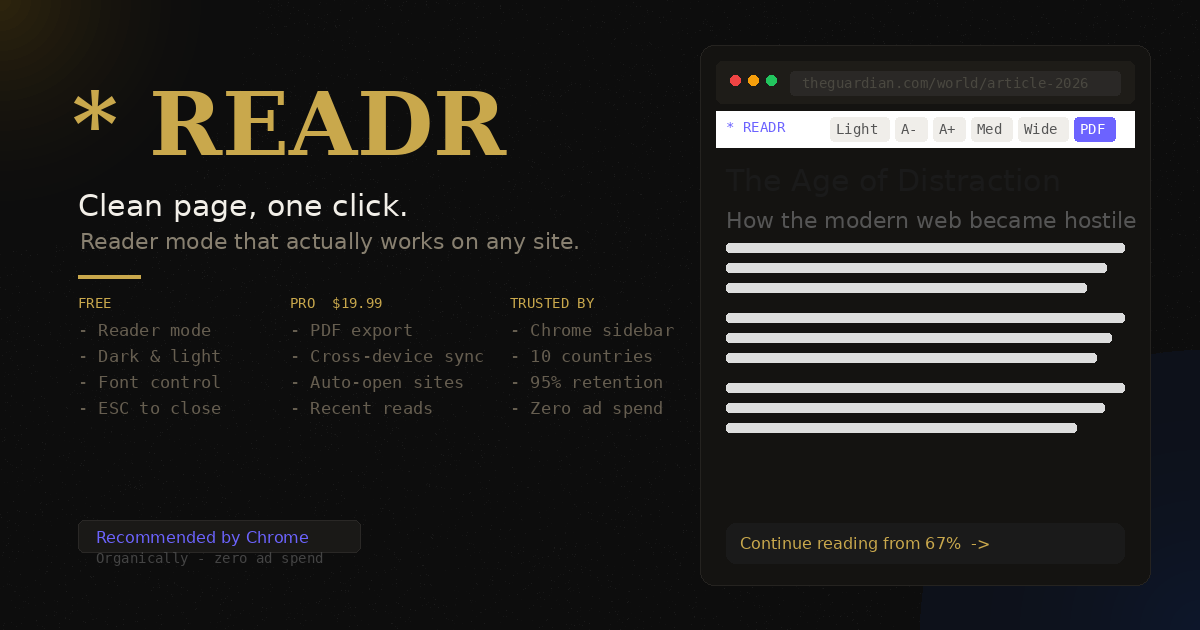 Screenshot 1 of READR