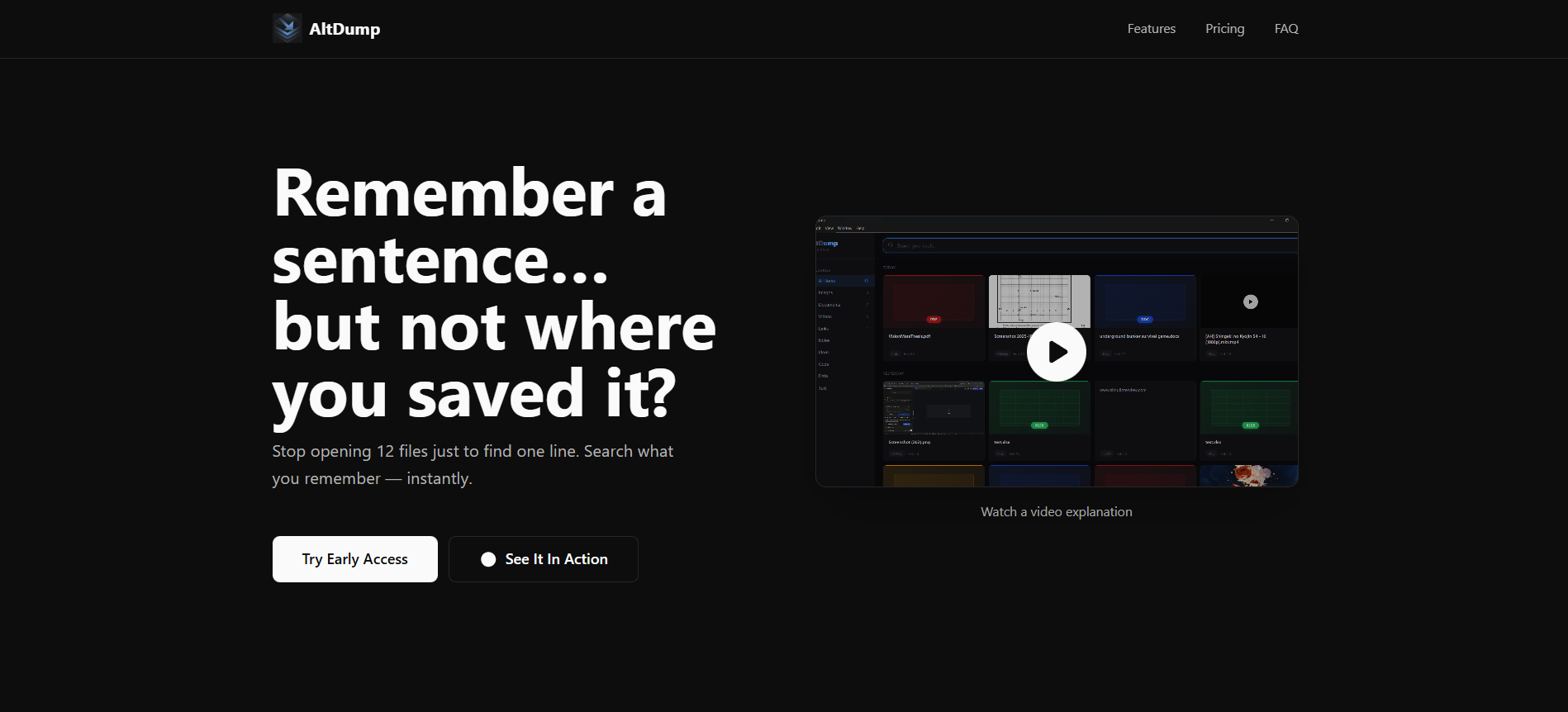 Screenshot 1 of Alt Dump