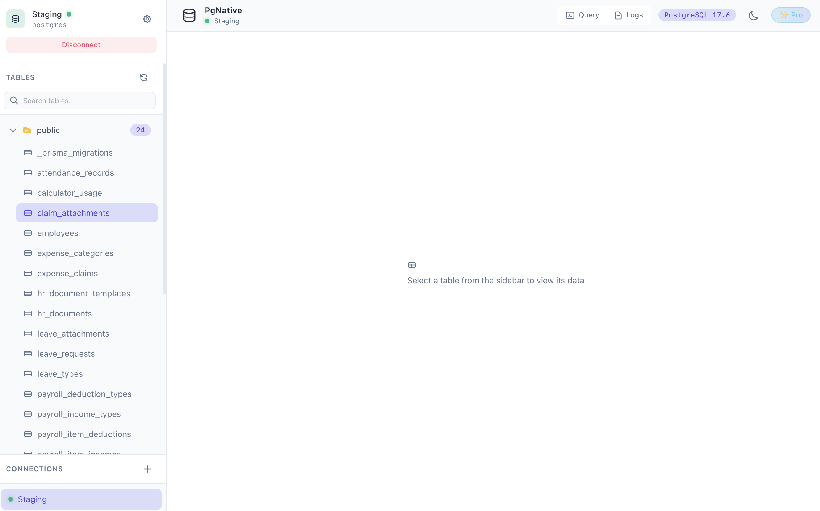 Screenshot 1 of PgNative
