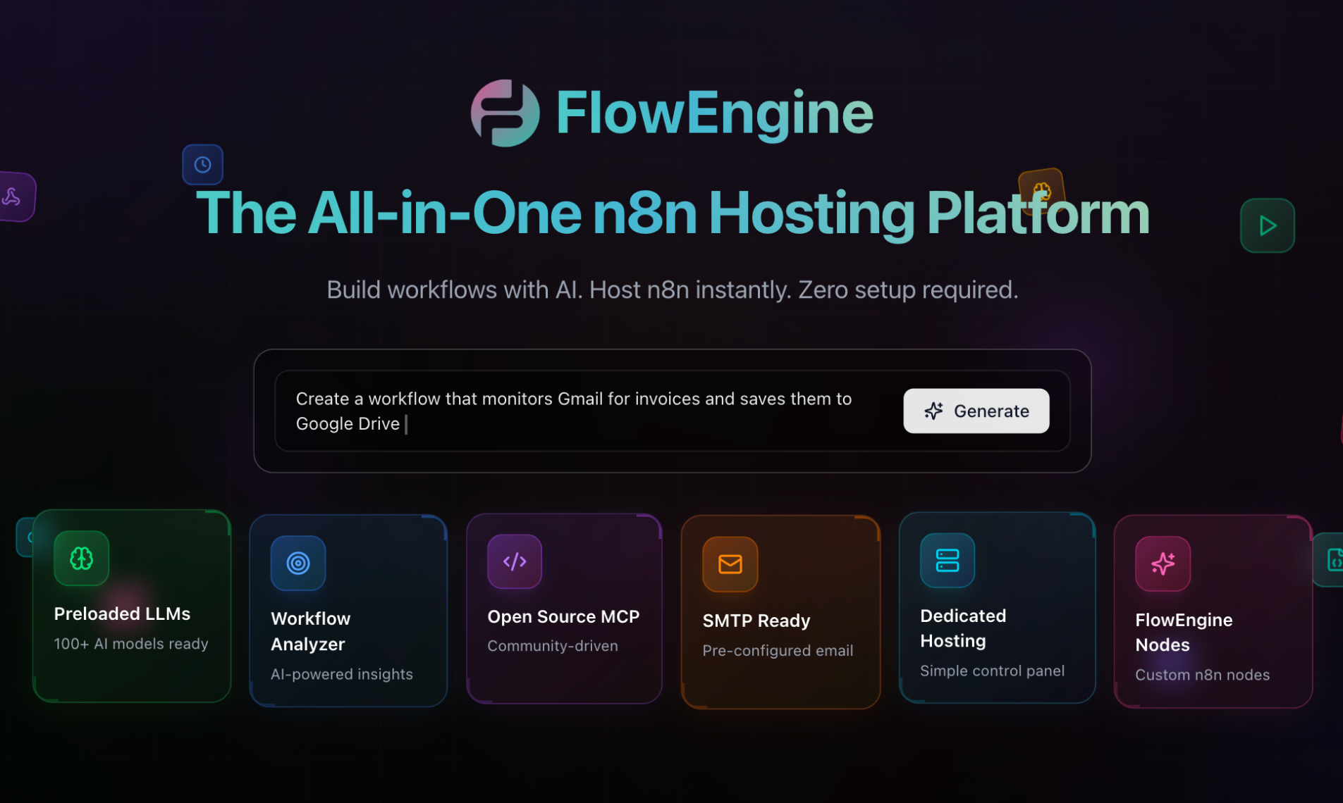 Screenshot 1 of FlowEngine - The All-in-One n8n Hosting