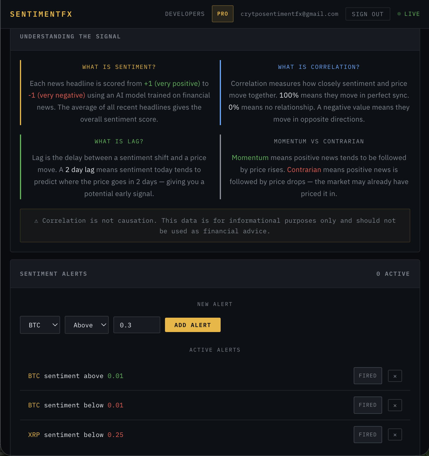 Screenshot 7 of SentimentFX