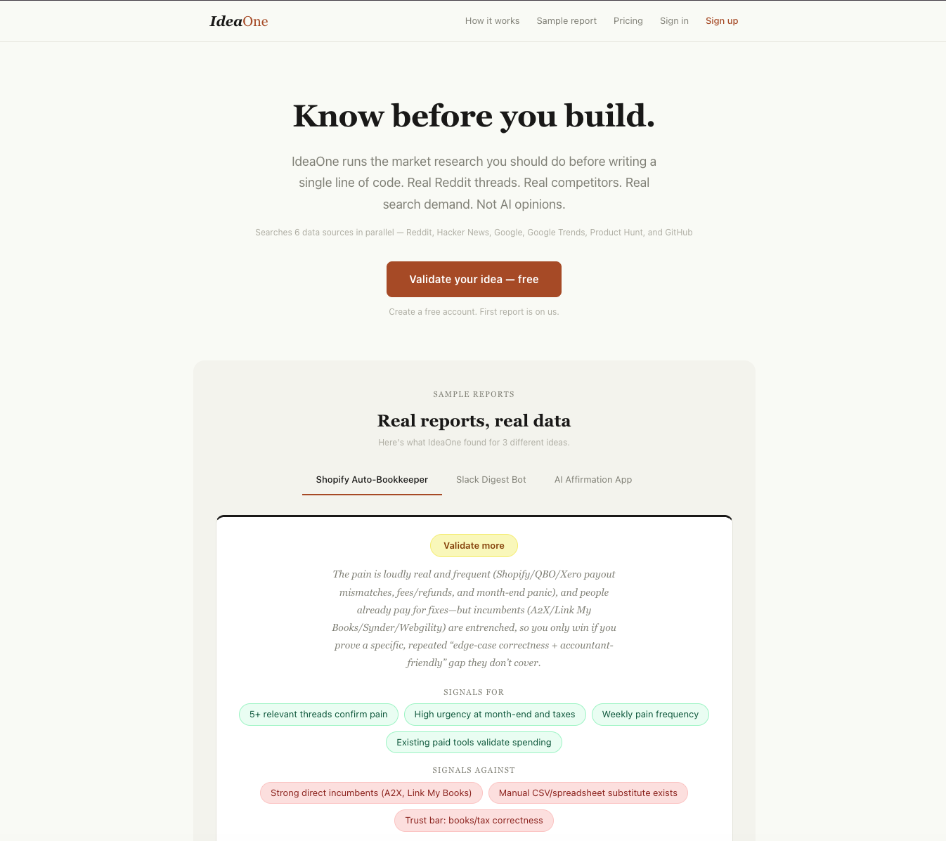 Screenshot 1 of IdeaOne