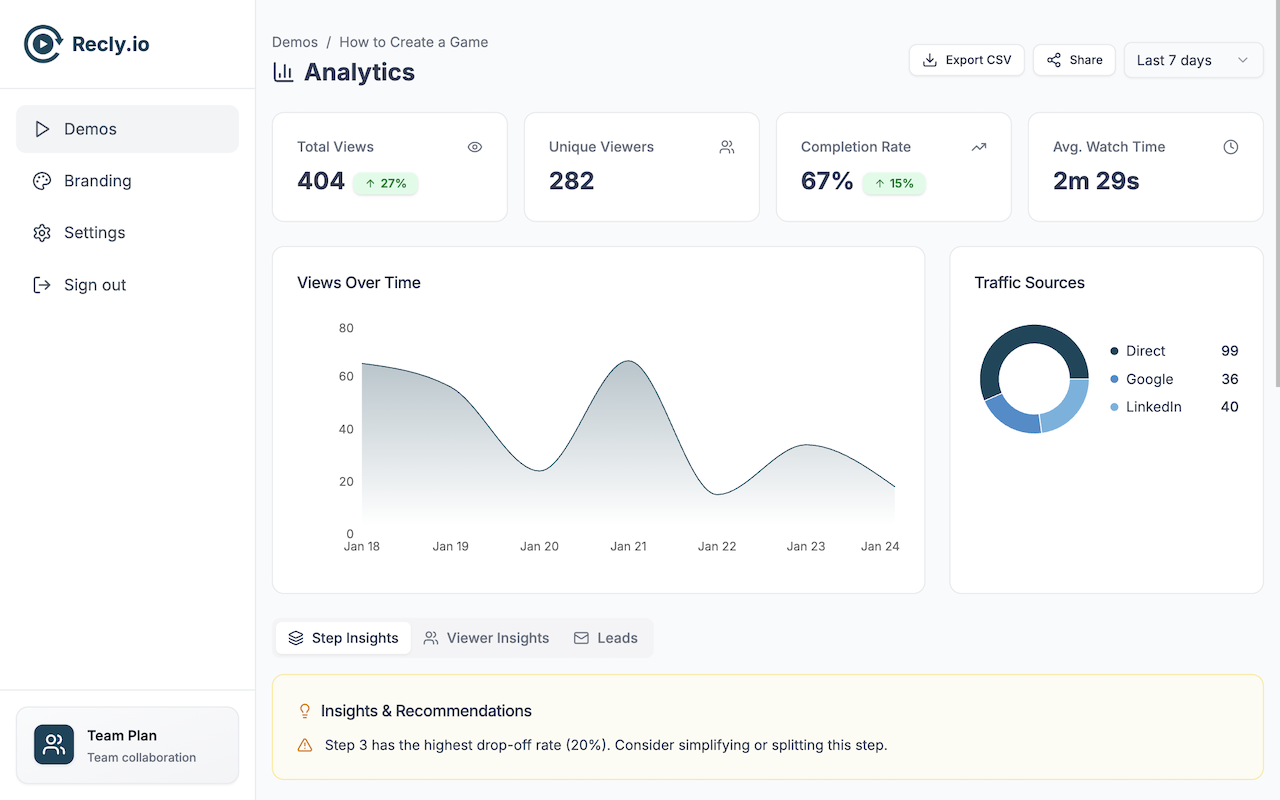 Screenshot 4 of Recly.io
