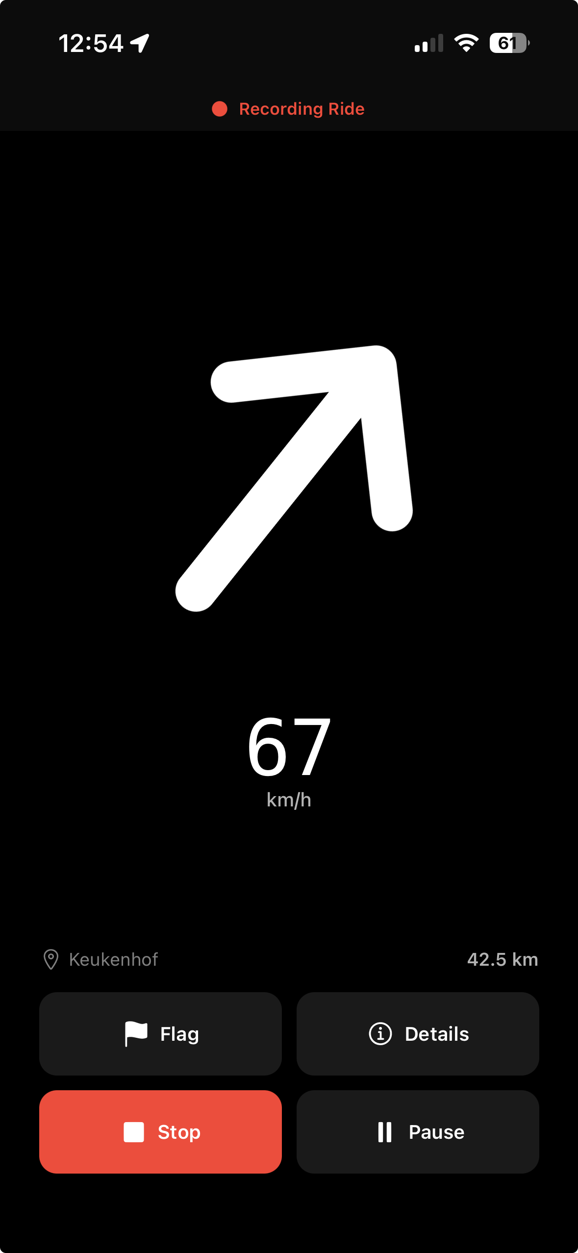 Screenshot 1 of Heading - motorcycle compass