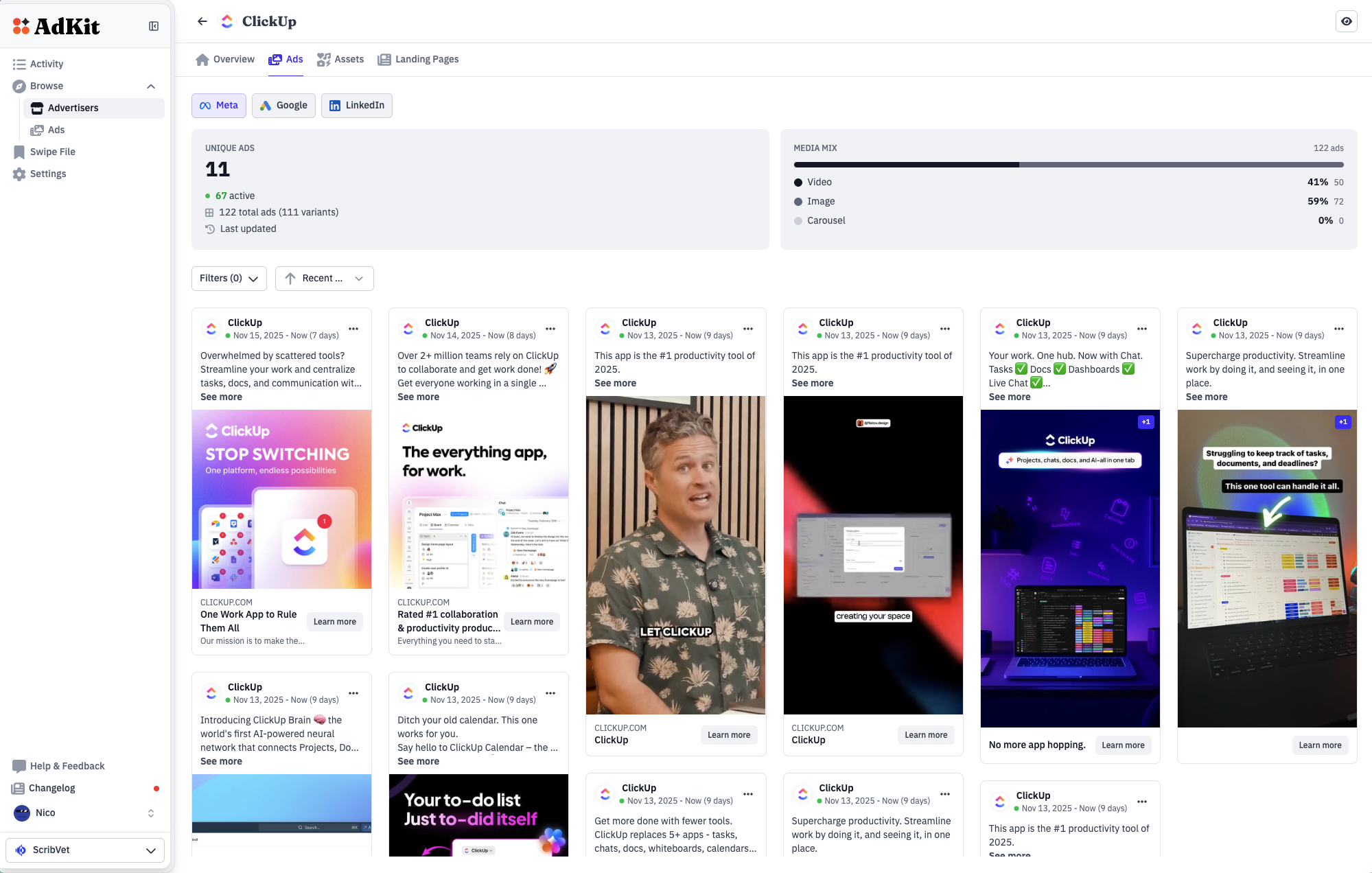 Screenshot 4 of AdKit - The Ad Library for SaaS & Mobile