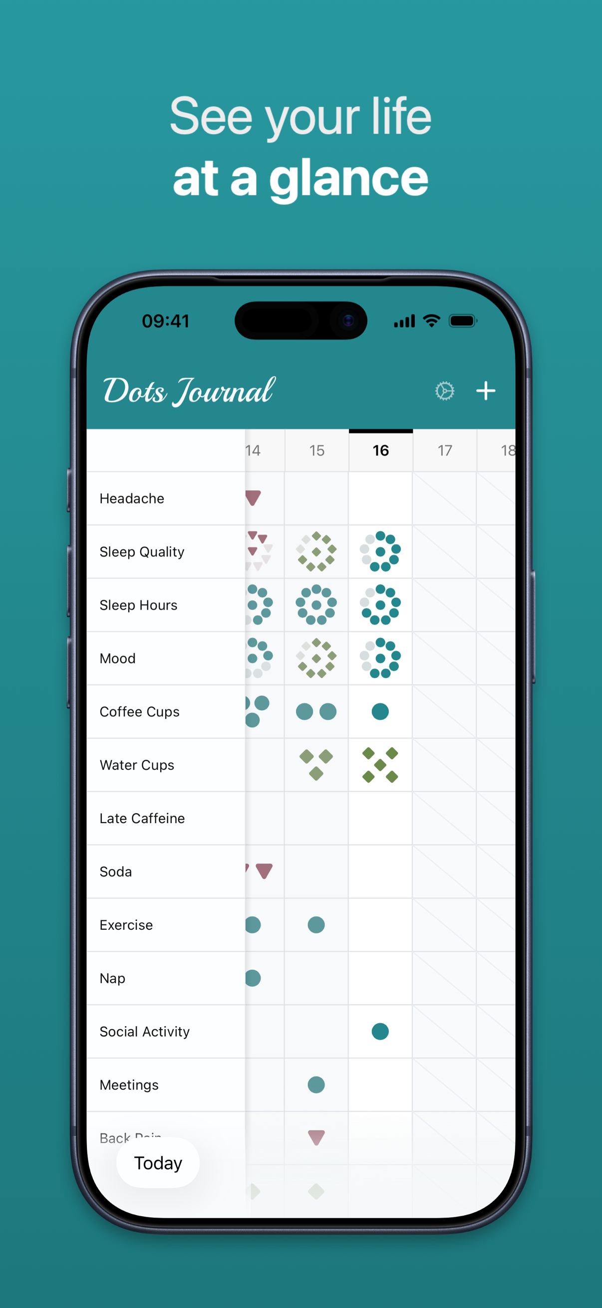 Screenshot 1 of Dots: A Lifestyle Journal