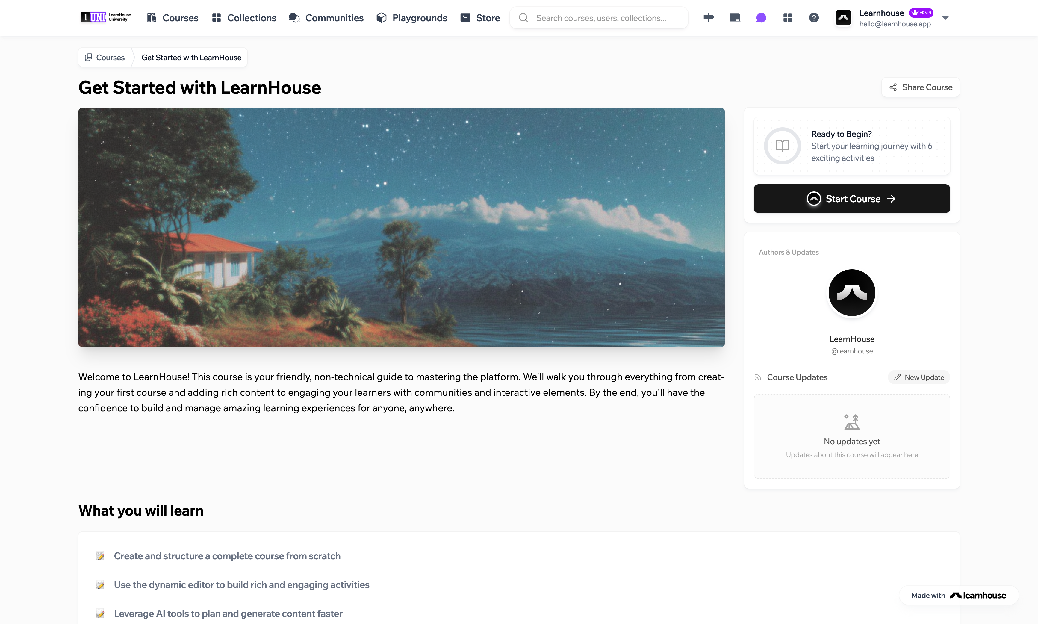 Screenshot 1 of LearnHouse