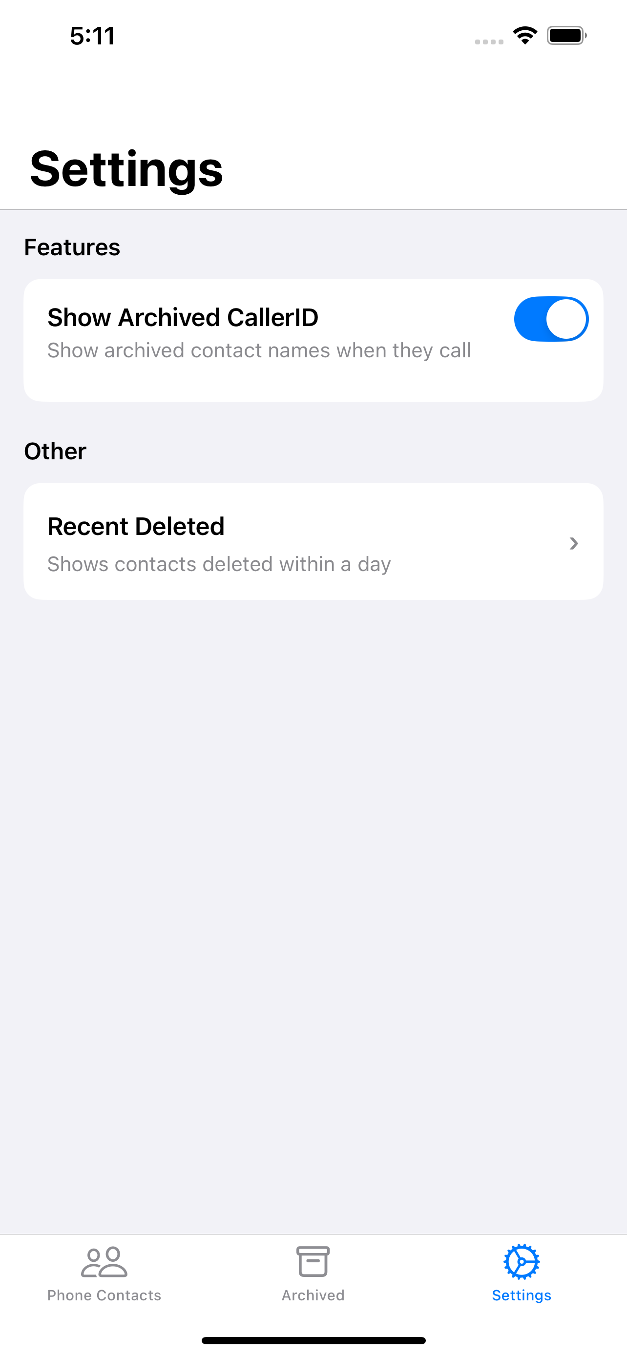 Screenshot 4 of ContactArchive