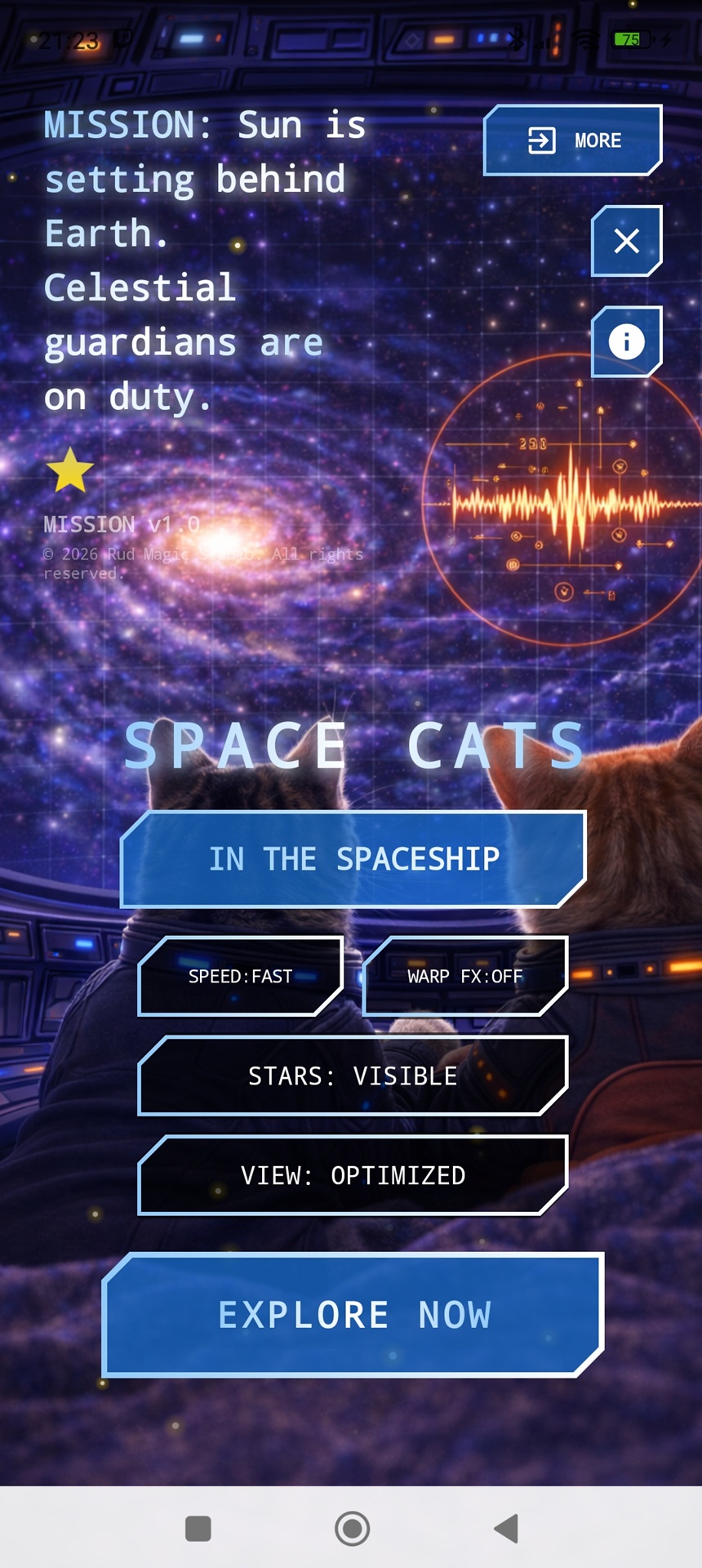 Screenshot 1 of Magic Cats Themes for Android