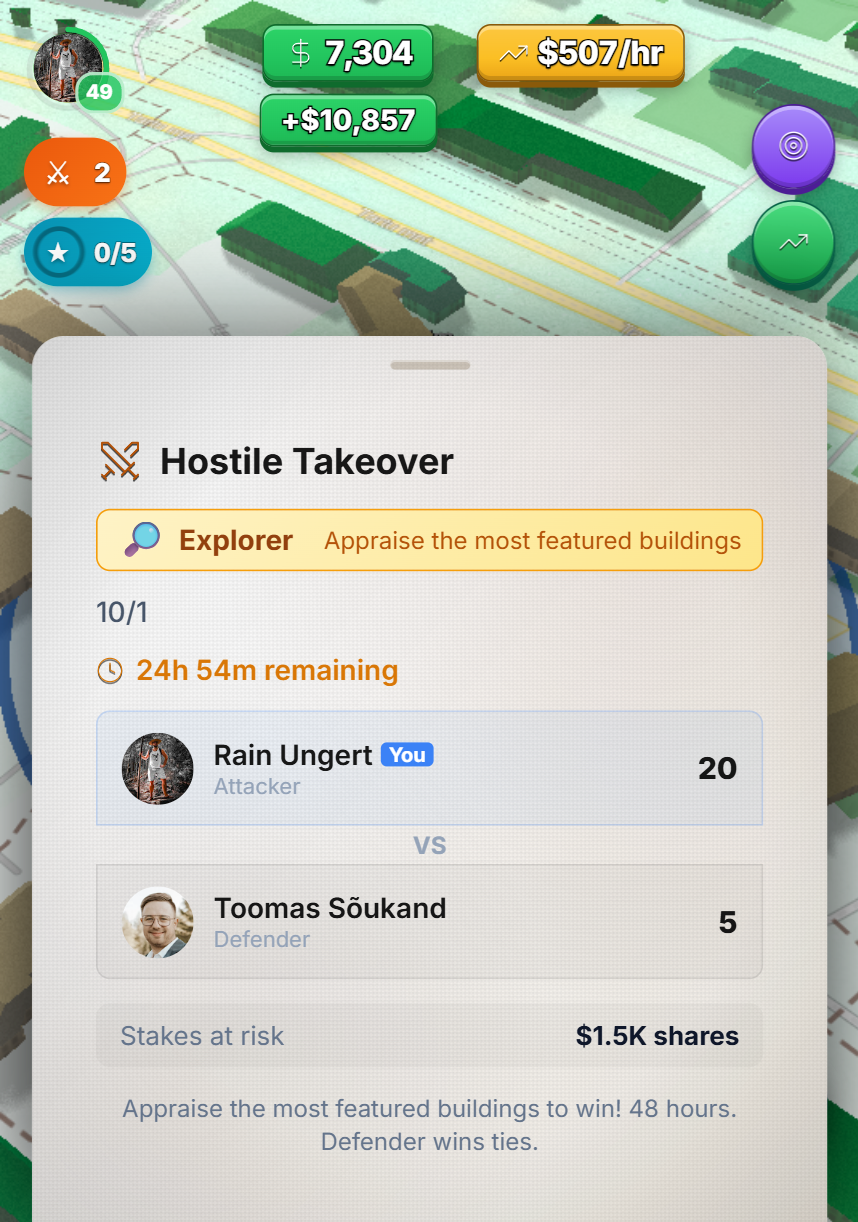 Screenshot 5 of MoneyBnB - GPS real-estate game