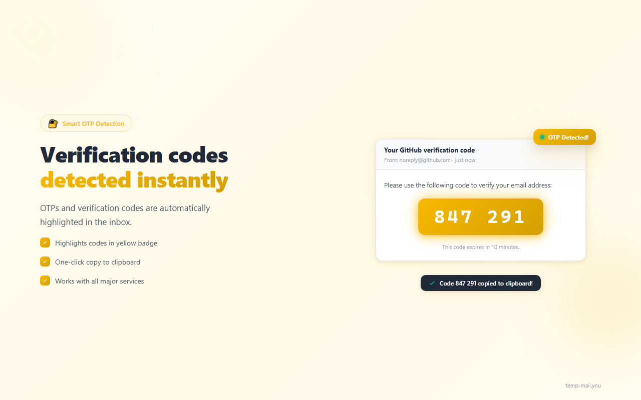 Screenshot 2 of Temp Mail You