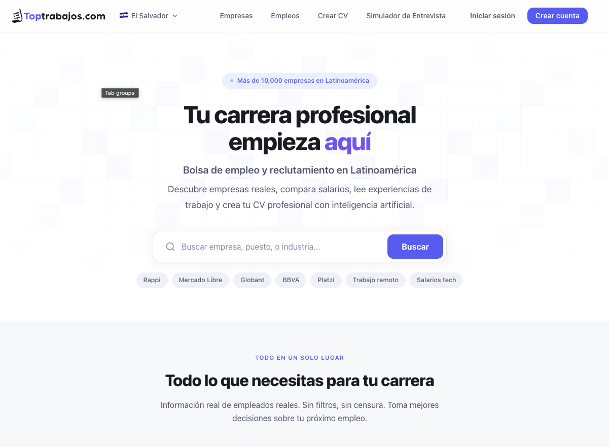 Screenshot 4 of Toptrabajos.com