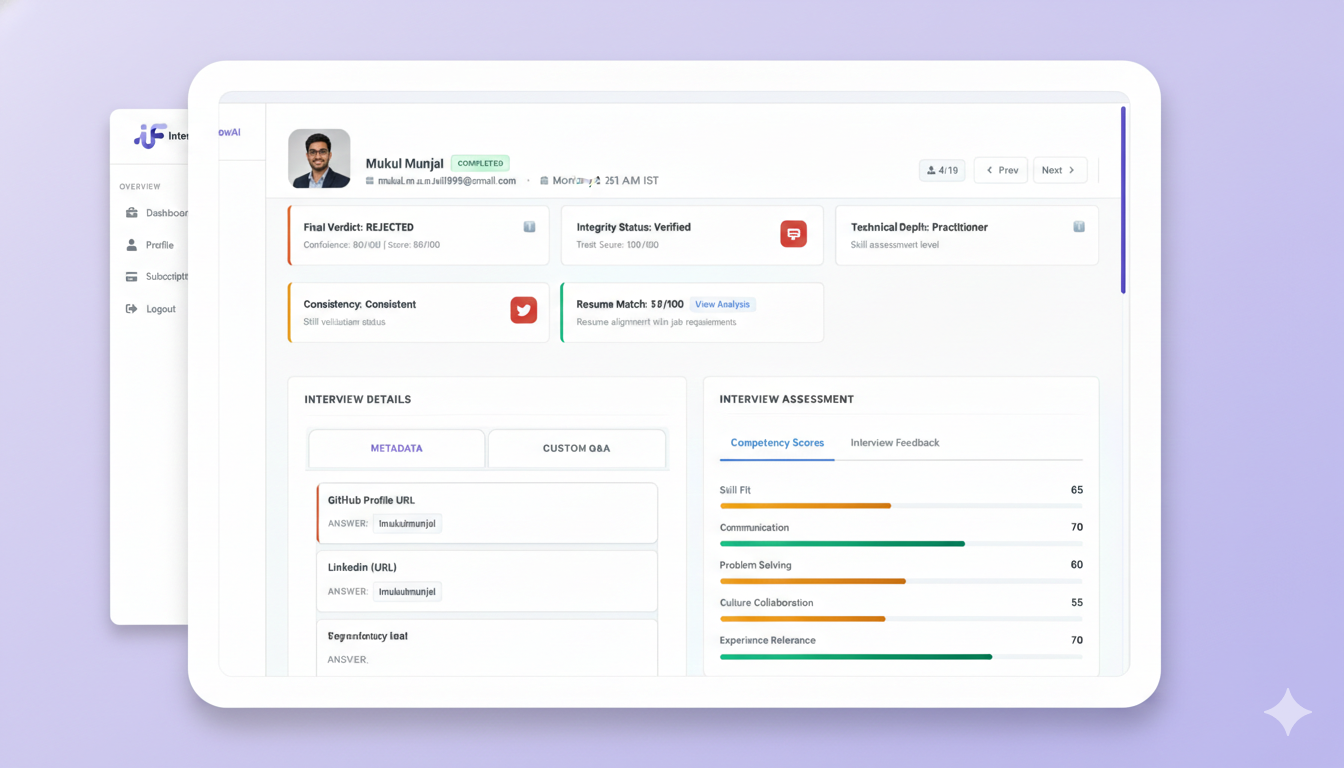 Screenshot 3 of InterviewFlowAI - AI Interviews