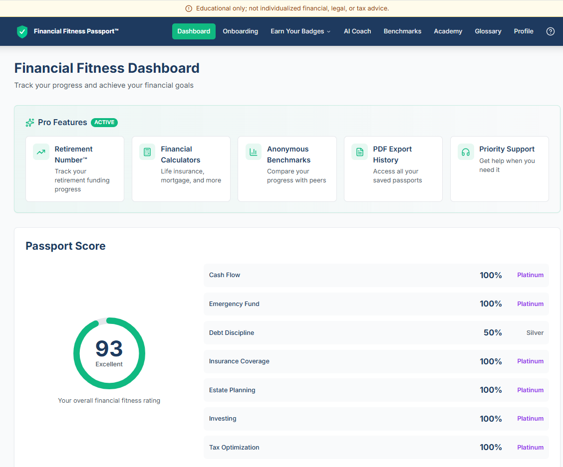 Screenshot 5 of Financial Fitness Passport