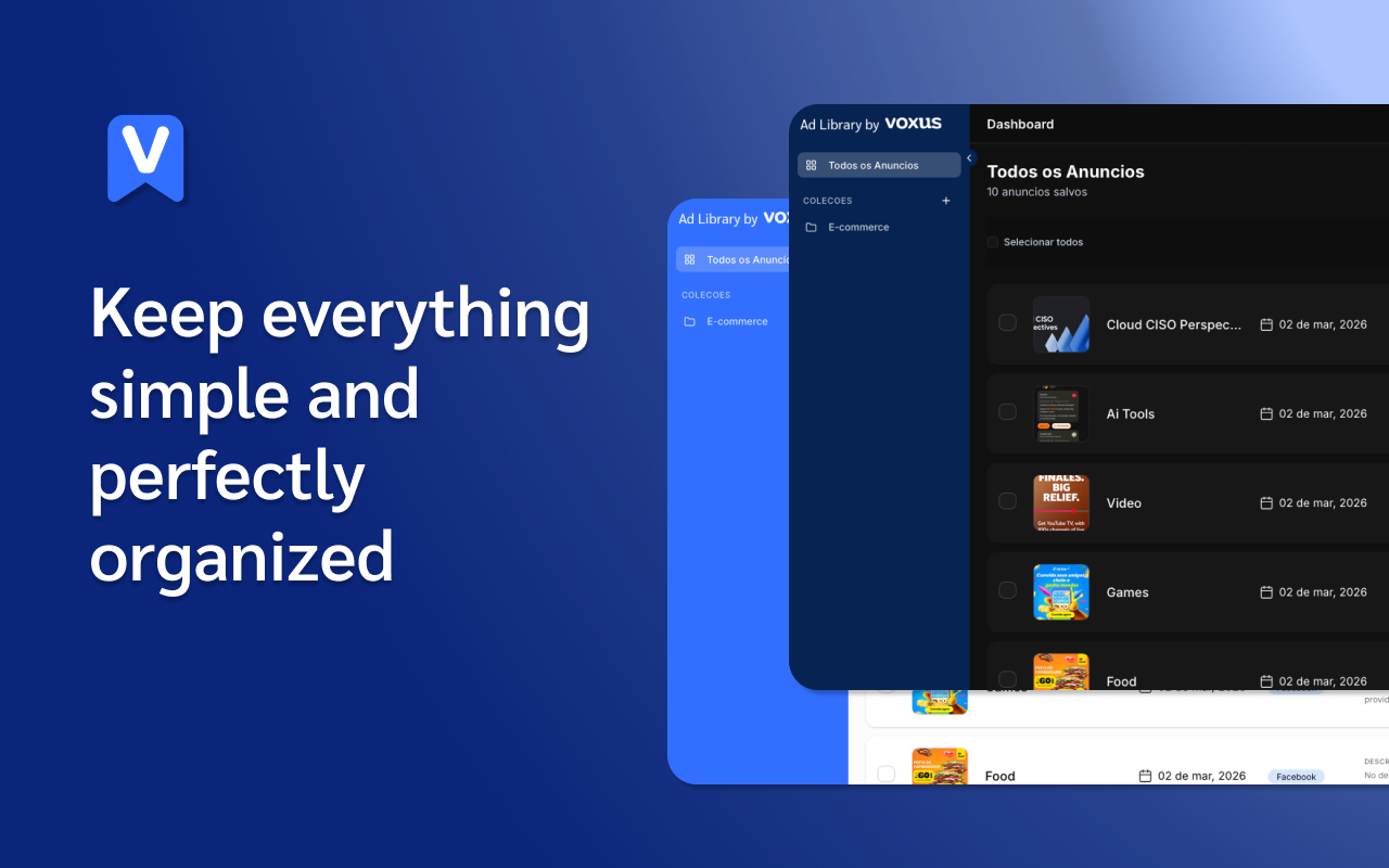 Screenshot 2 of Ad Library by Voxus