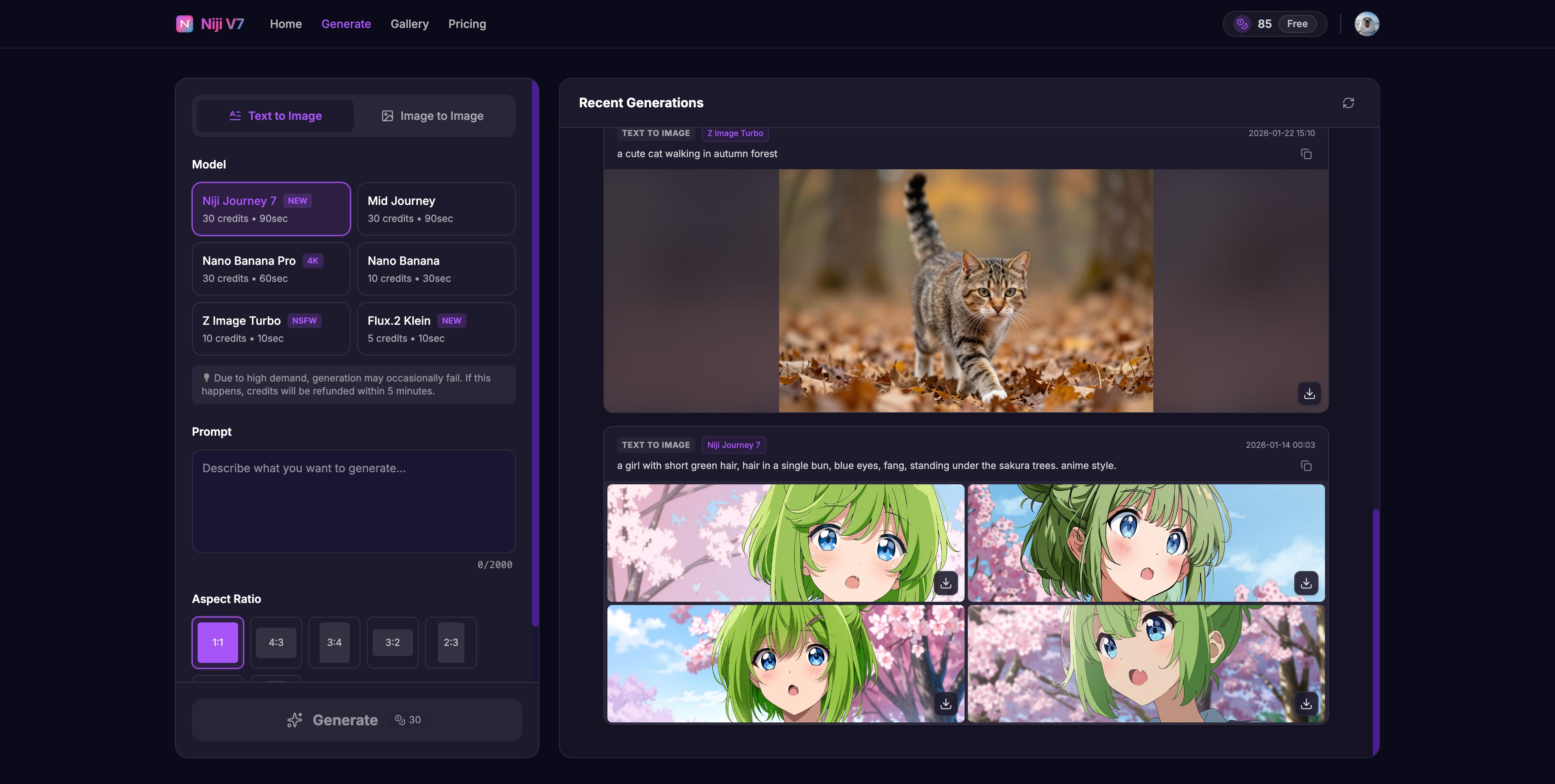 Screenshot 2 of Niji V7