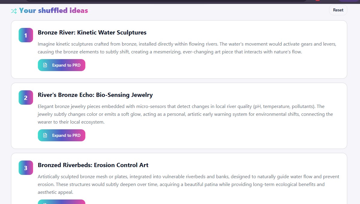 Screenshot 2 of Idea Shuffle