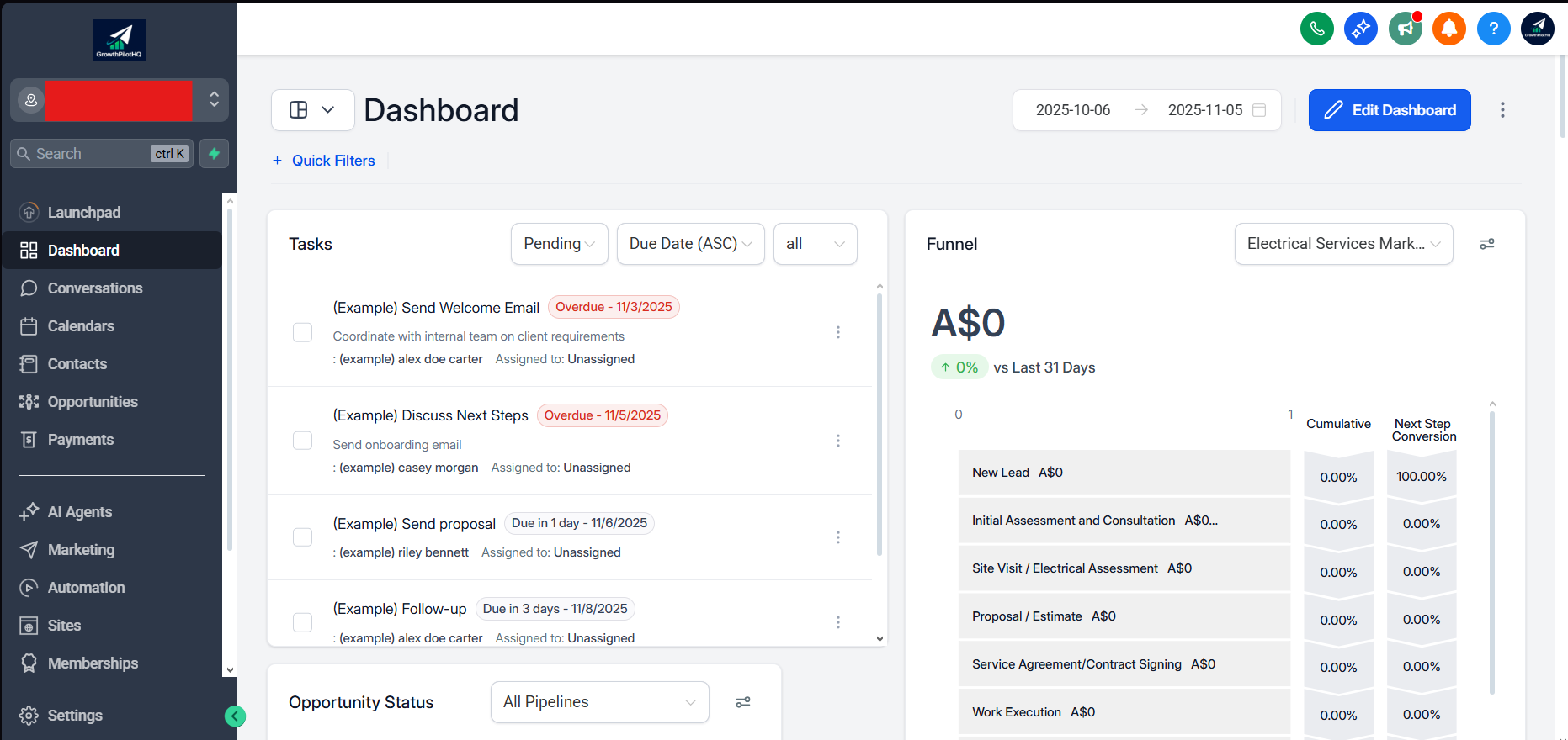 Screenshot 1 of GrowthPilotHQ