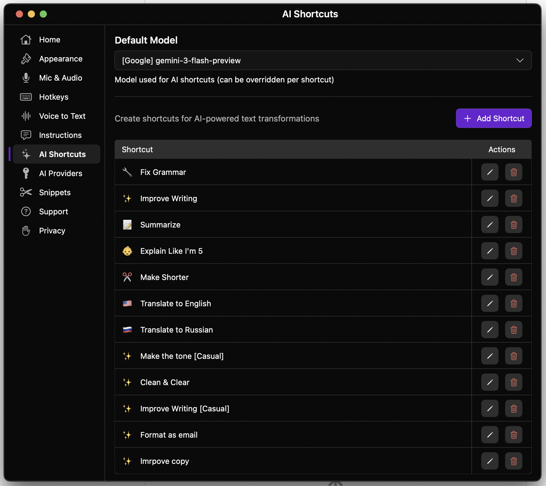 Screenshot 6 of Ottex AI — WisprFlow with BYOK