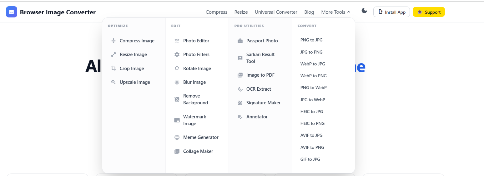 Screenshot 5 of Browser Image Tools