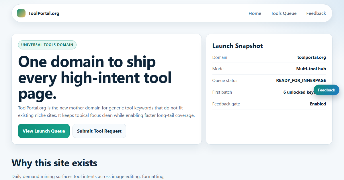 Screenshot 1 of ToolPortal