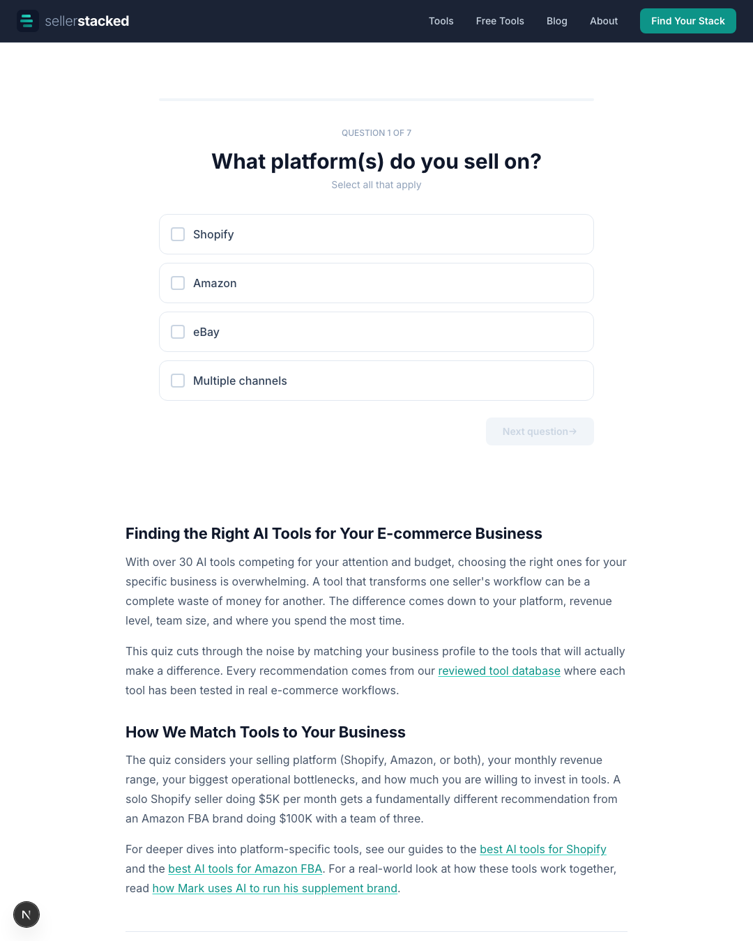 Screenshot 3 of Seller Stacked
