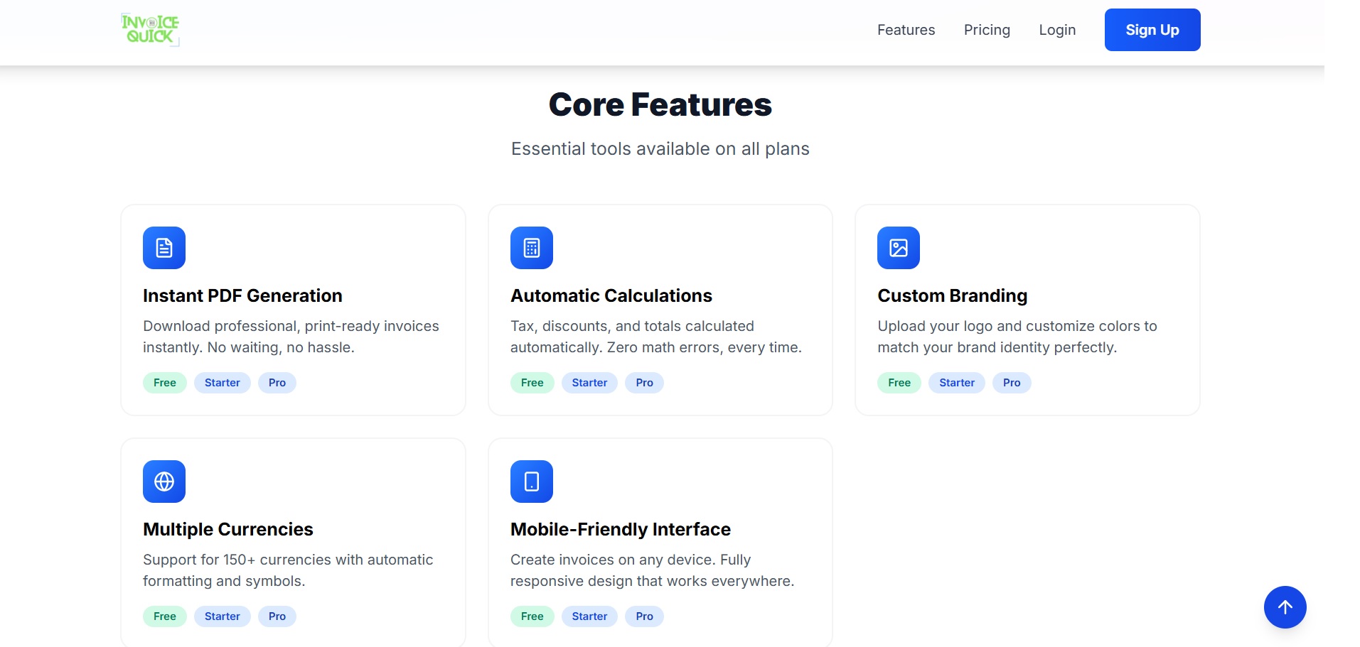 Screenshot 1 of InvoiceQuick