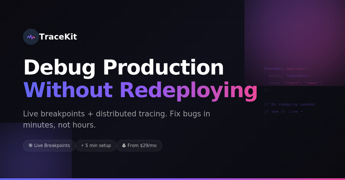 Screenshot 2 of TraceKit.Dev