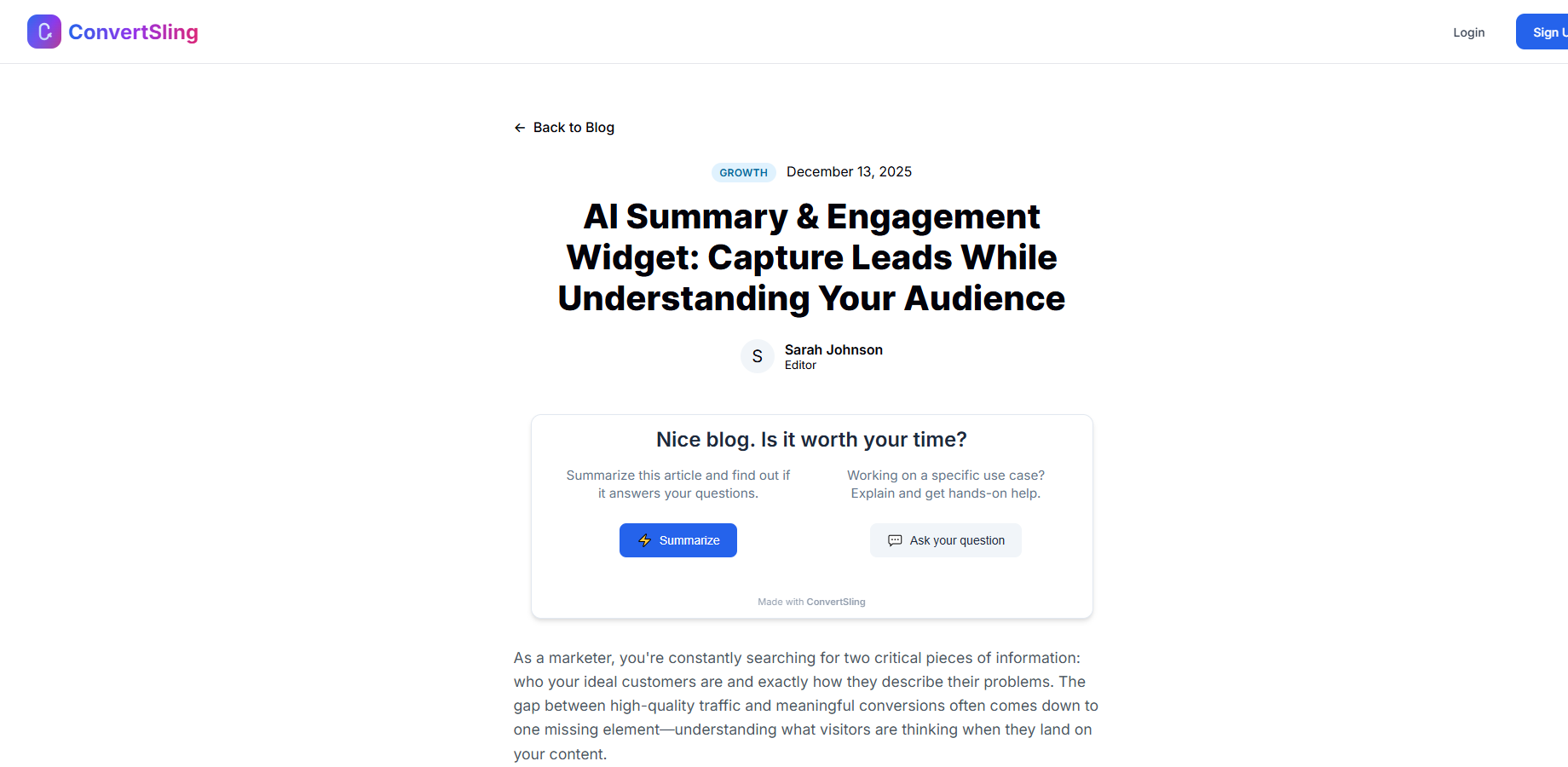Screenshot 2 of ConvertSling - Turn readers into leads