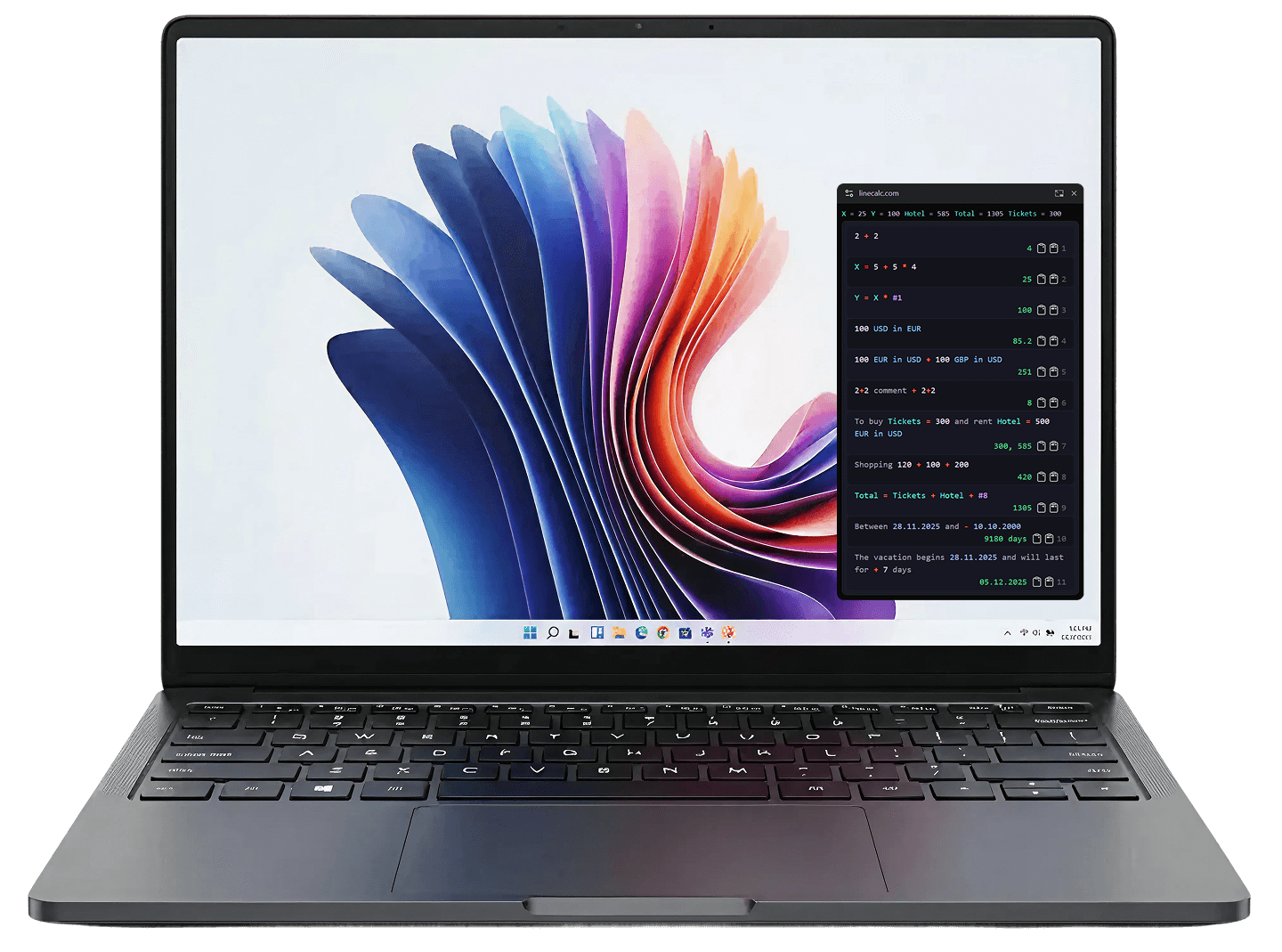 Screenshot 2 of LineCalc – Free Online Calculator