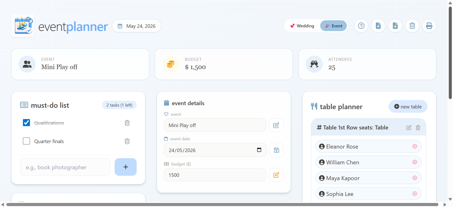 Screenshot 7 of Wedding and Event Planner