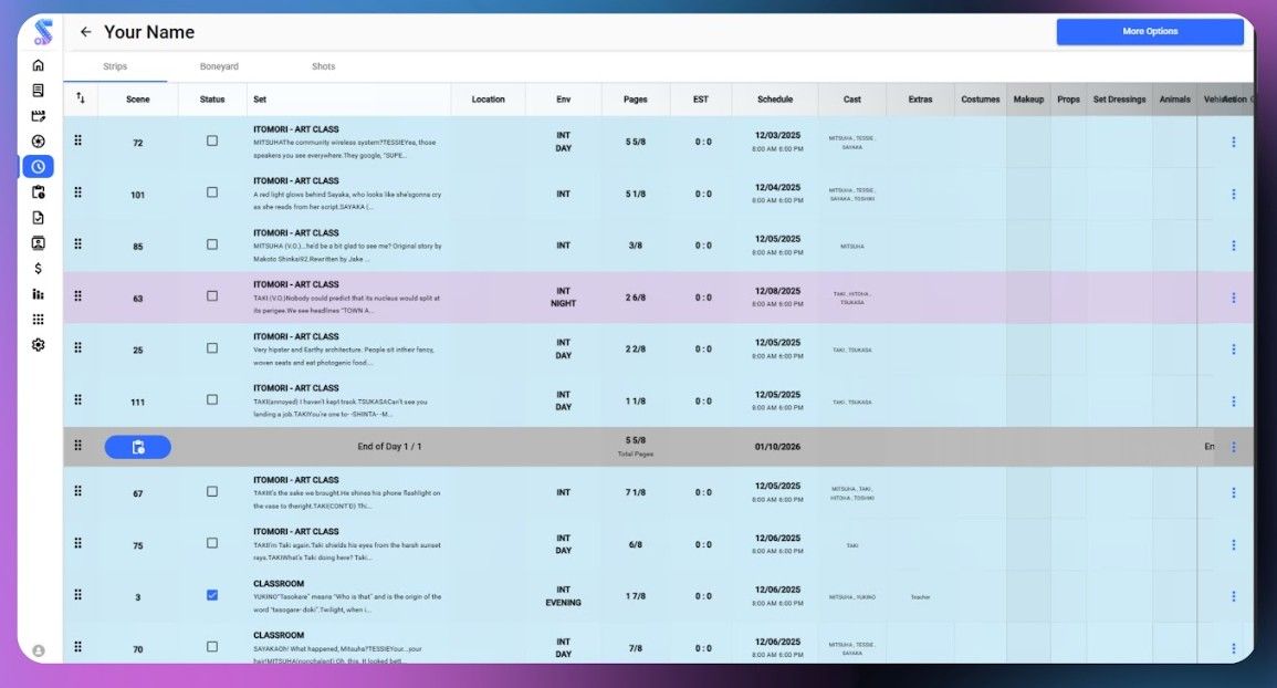 Screenshot 2 of Movie Scheduling Software | Studiovity