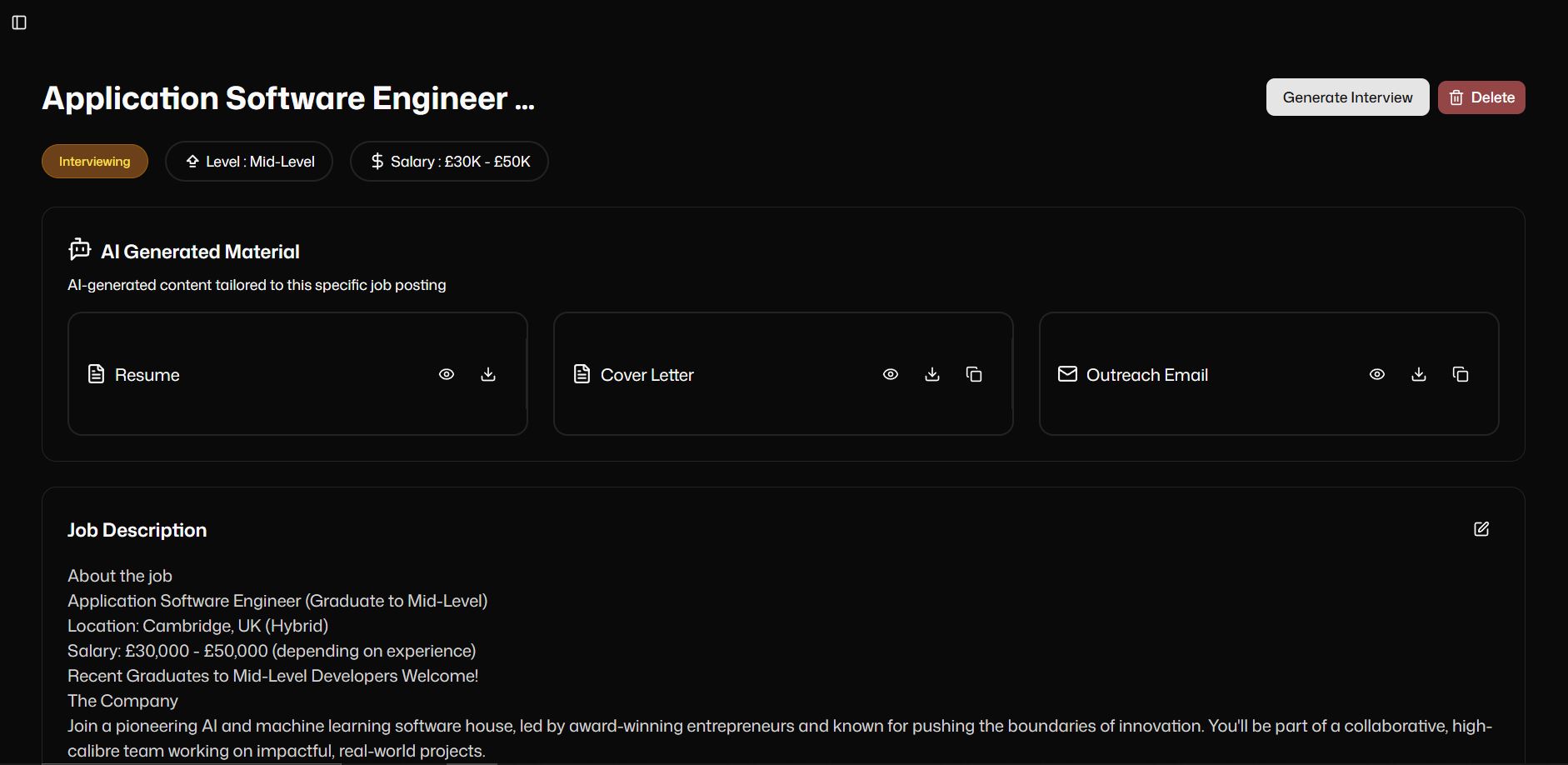 Screenshot 2 of Mockero AI - AI Mock Interviews & Resume