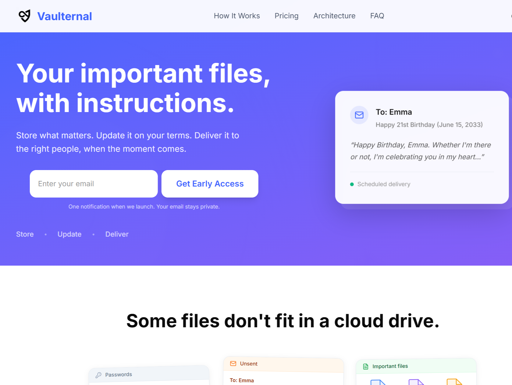 Screenshot 1 of Vaulternal