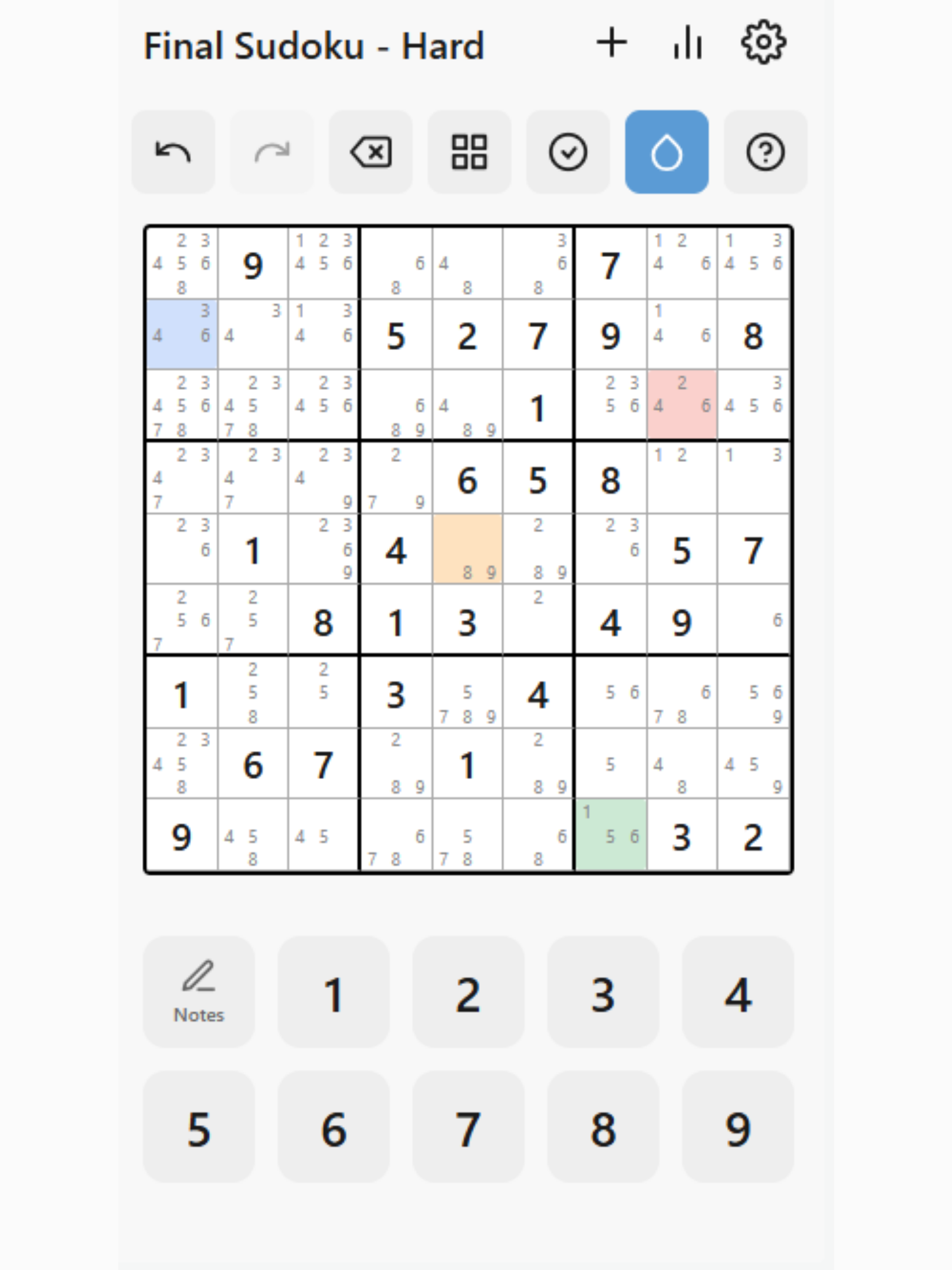 Screenshot 1 of Final Sudoku