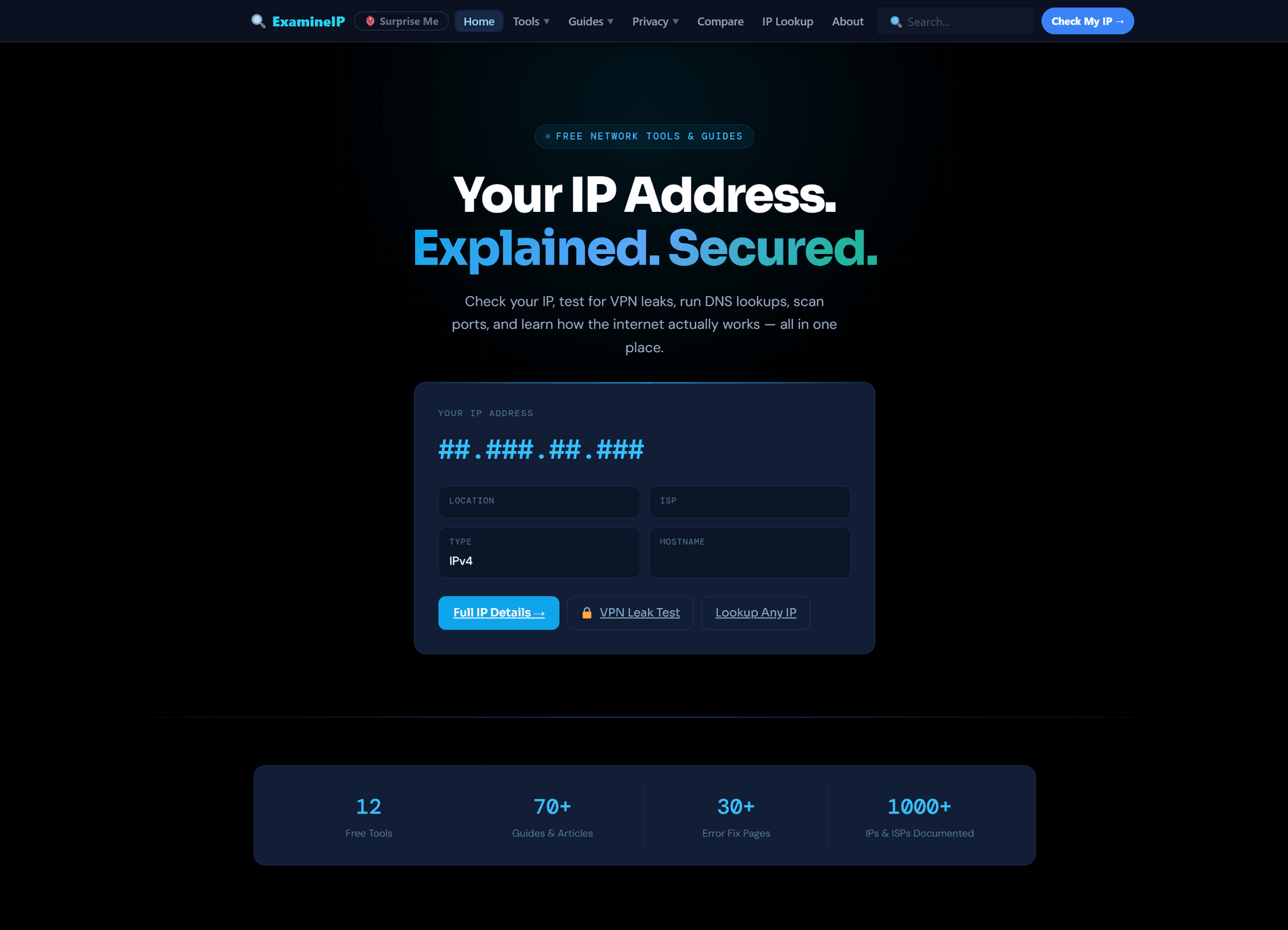 Screenshot 1 of ExamineIP