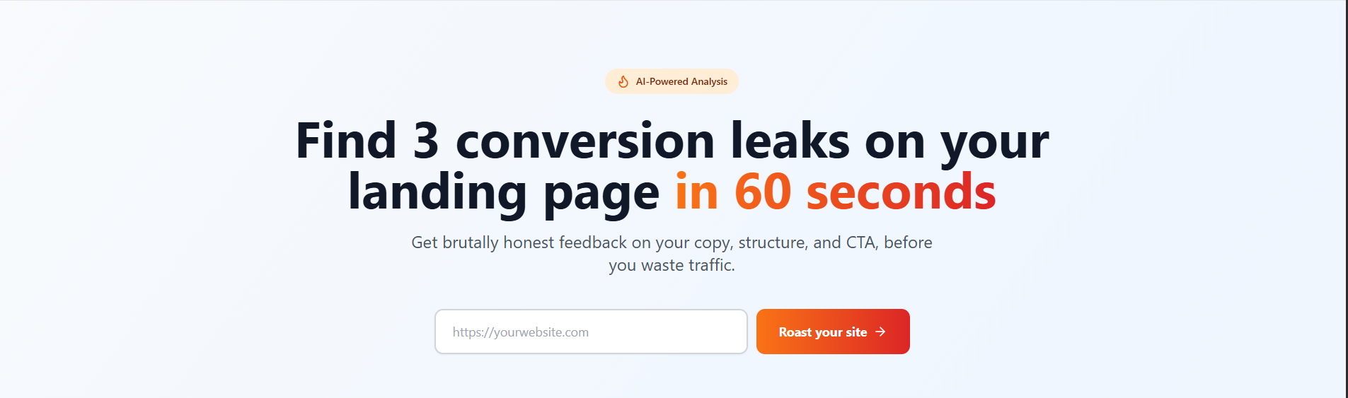 Screenshot 1 of RoastyourSite