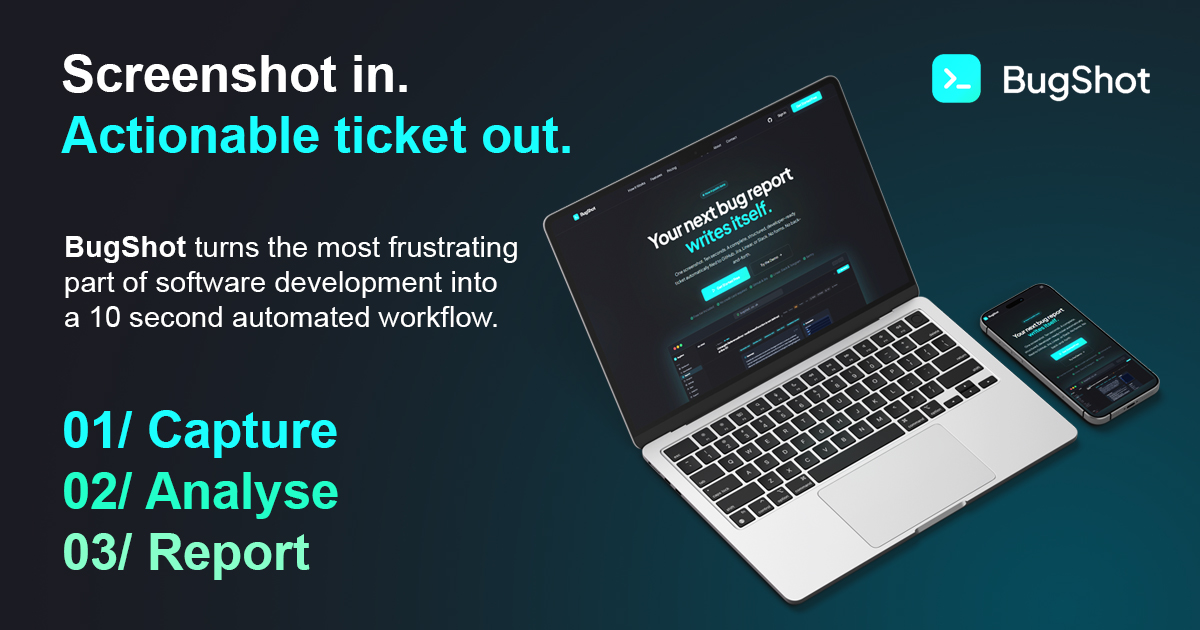 Screenshot 1 of BugShot - Capture. Report. Done