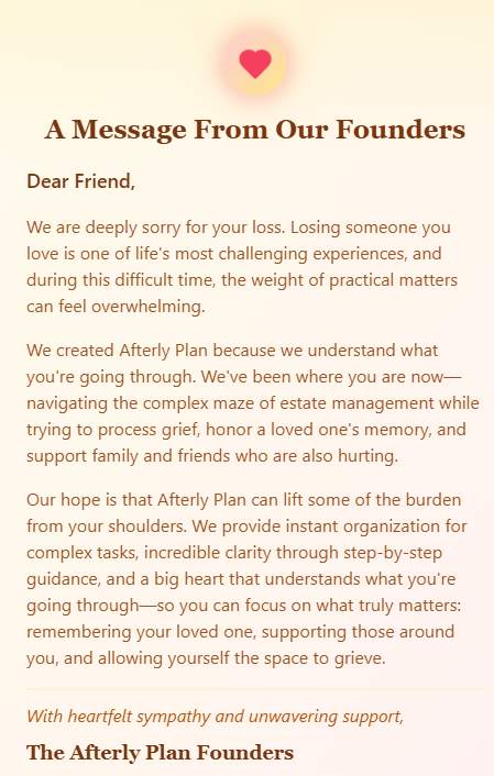 Screenshot 2 of Afterly Plan