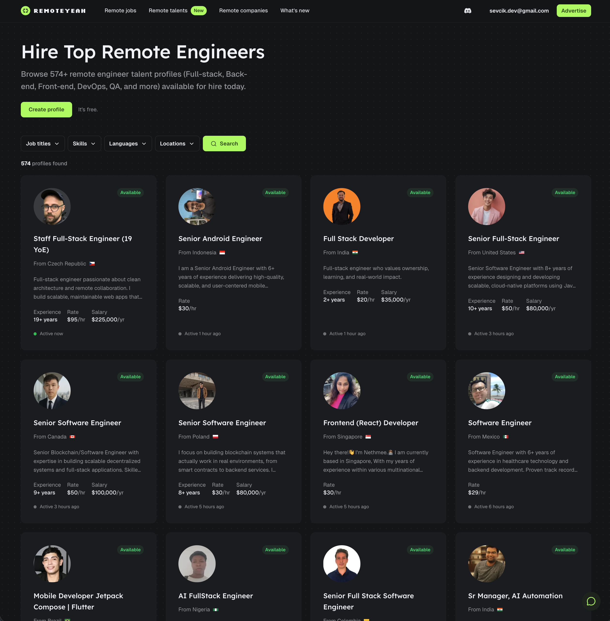 Screenshot 3 of RemoteYeah