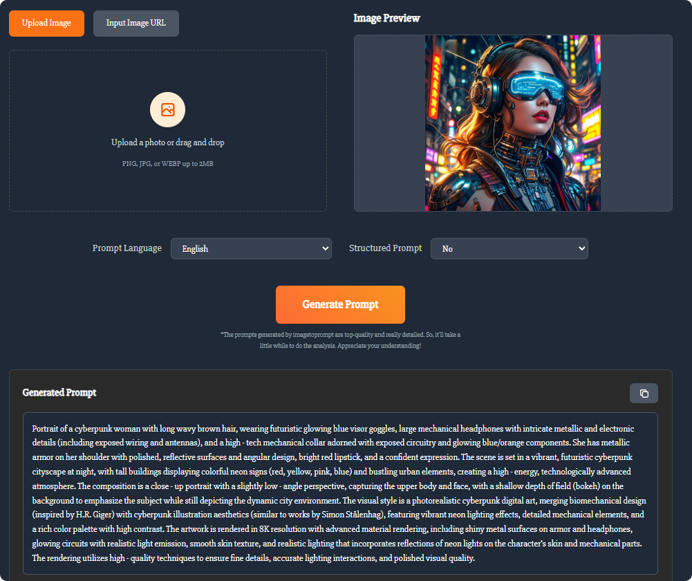 Screenshot 3 of Image to Prompt Generator