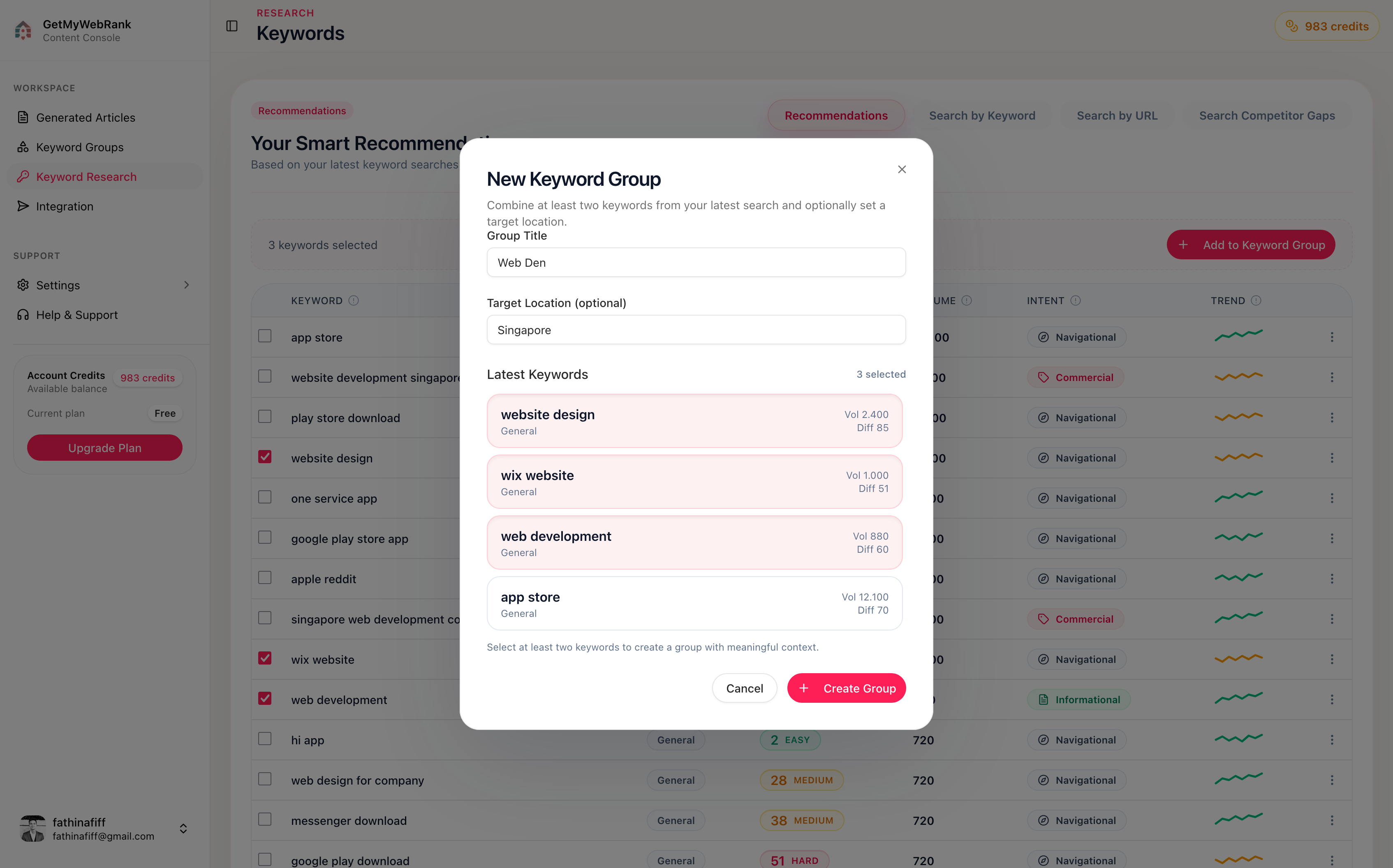 Screenshot 3 of GetMyWebRank