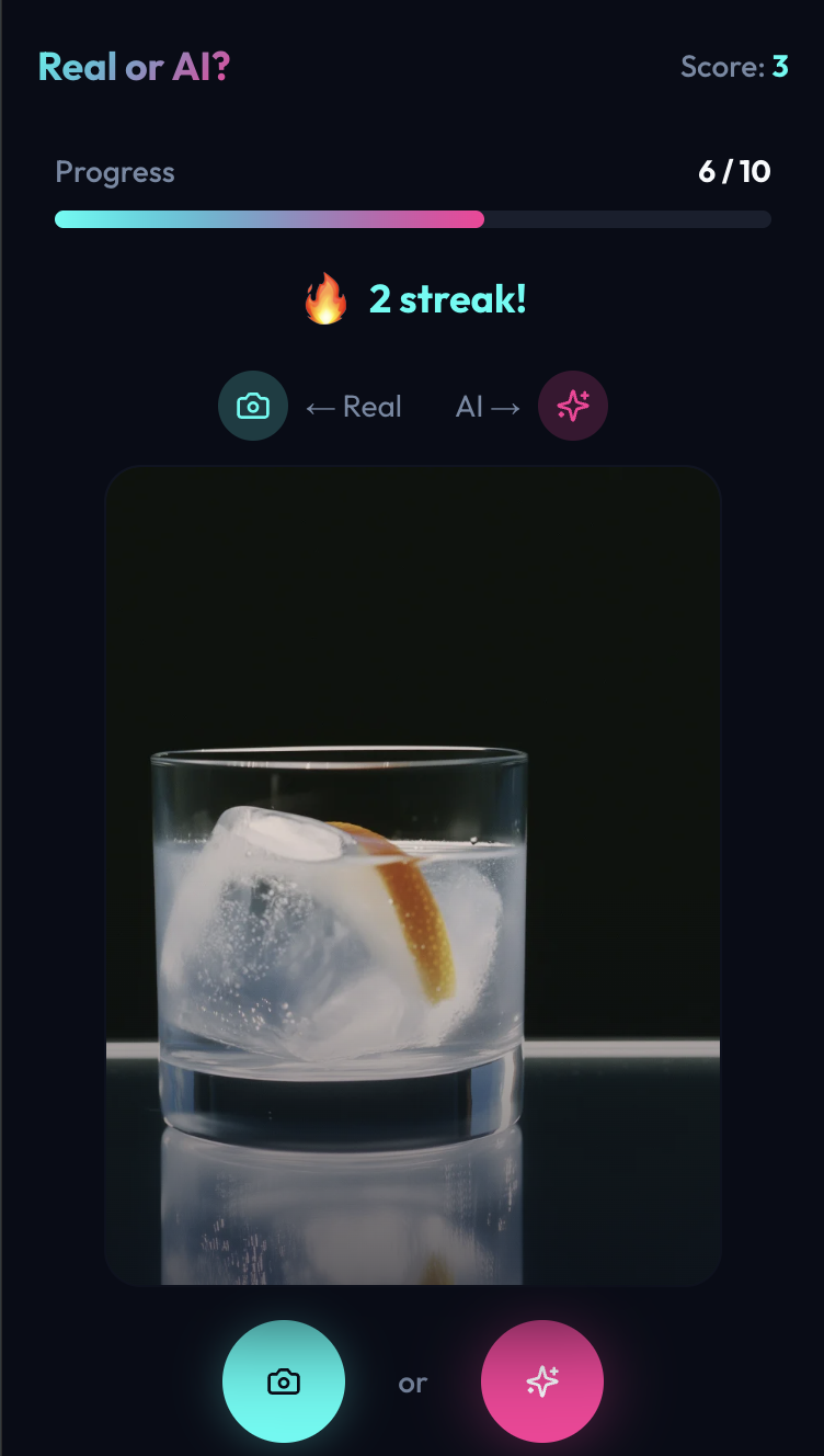 Screenshot 1 of Real or AI?