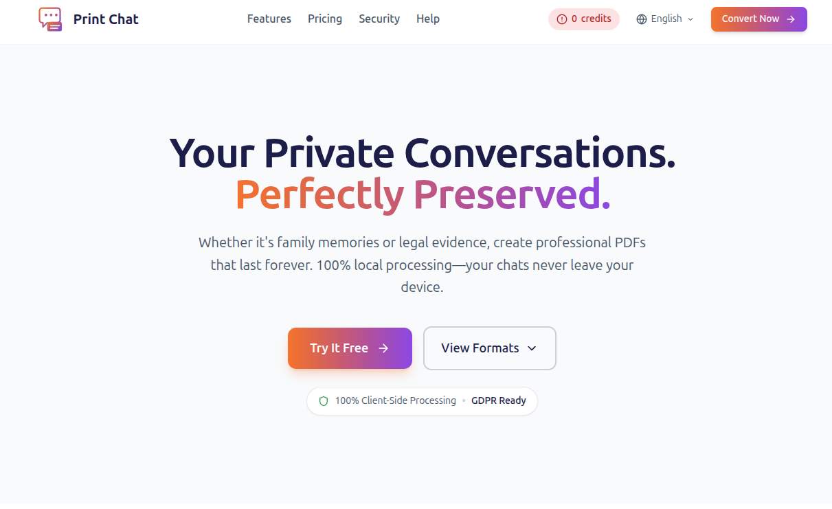 Screenshot 1 of Print Chat